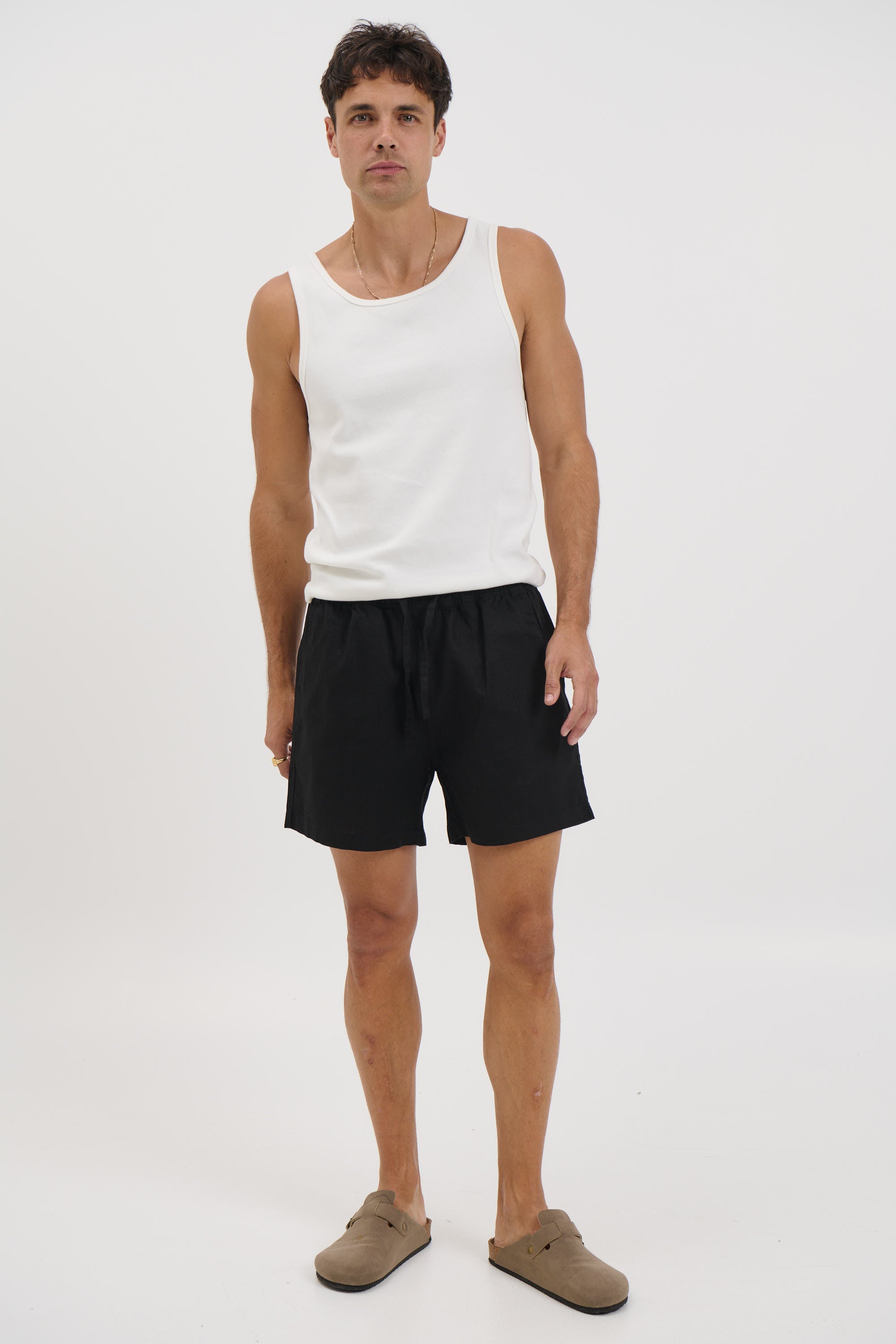 NTH Felix Linen Short Black