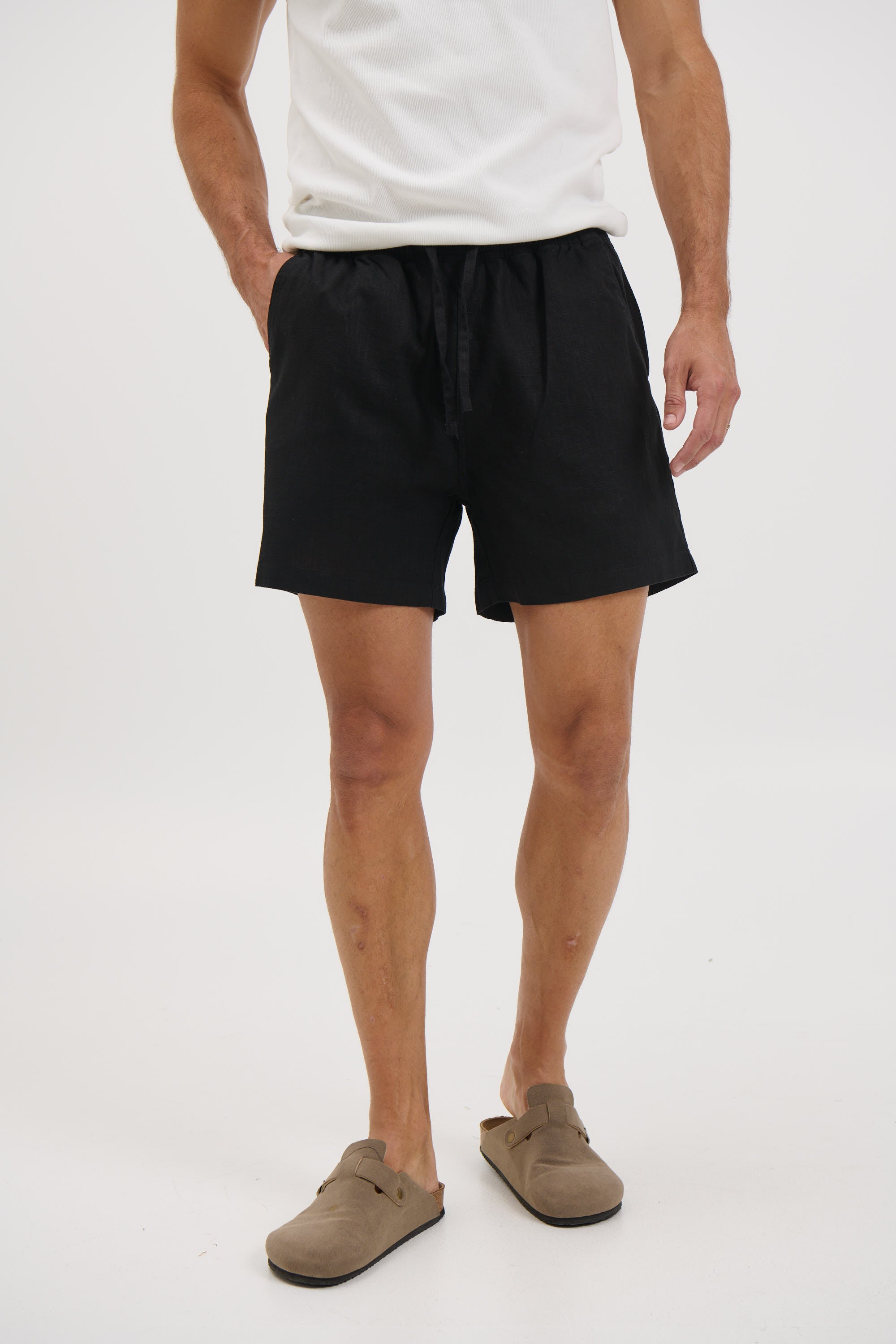 NTH Felix Linen Short Black