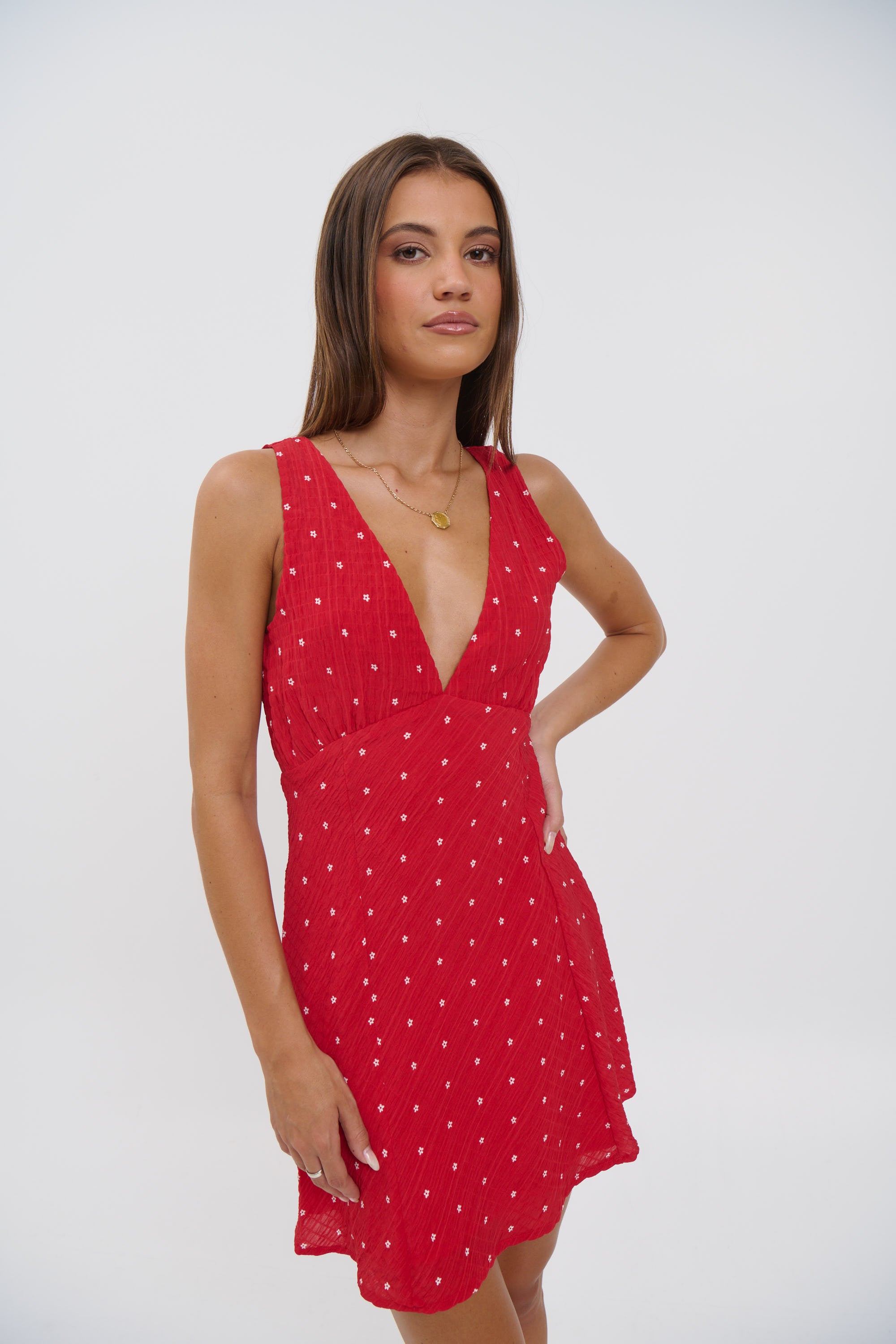 Liza Mini Dress Cherry