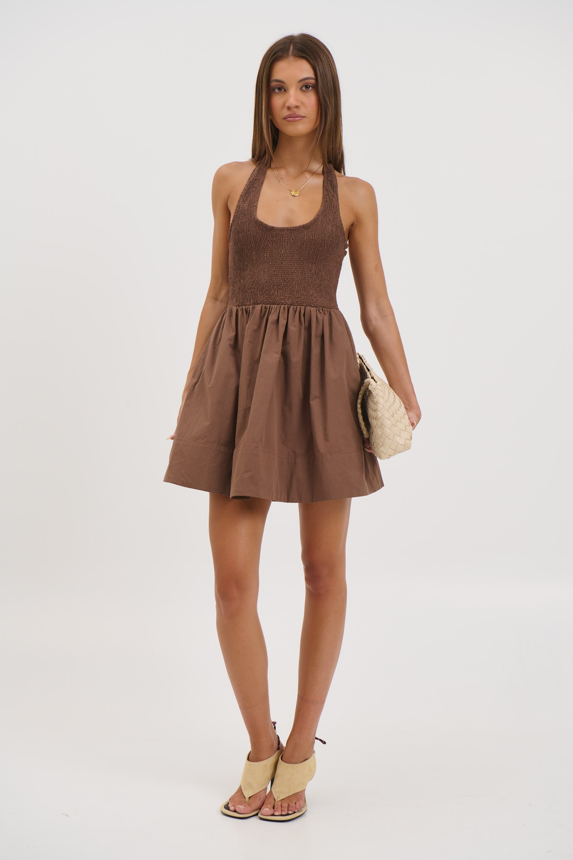Eleanora Mini Dress Chocolate