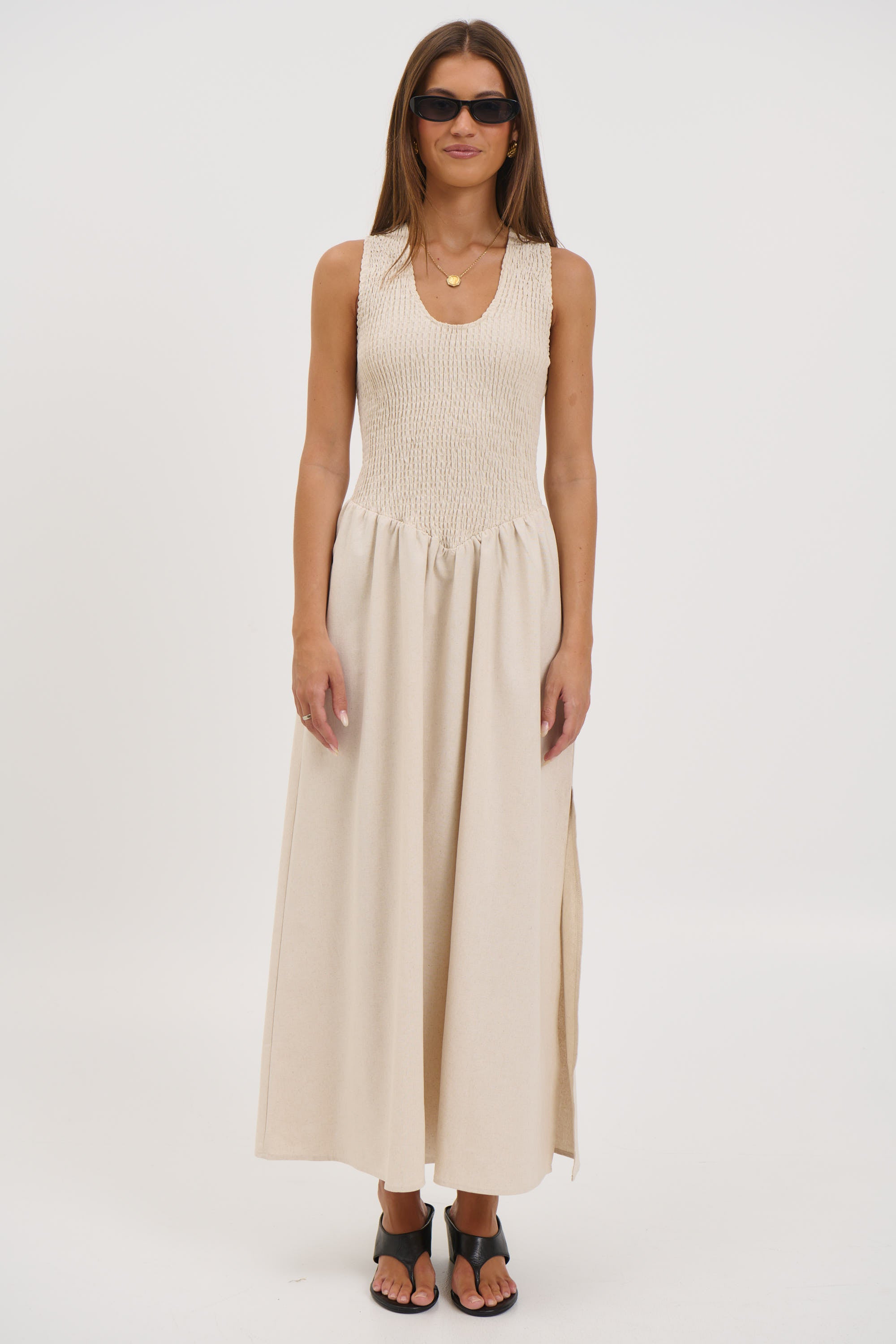 Destiny Maxi Dress Oat