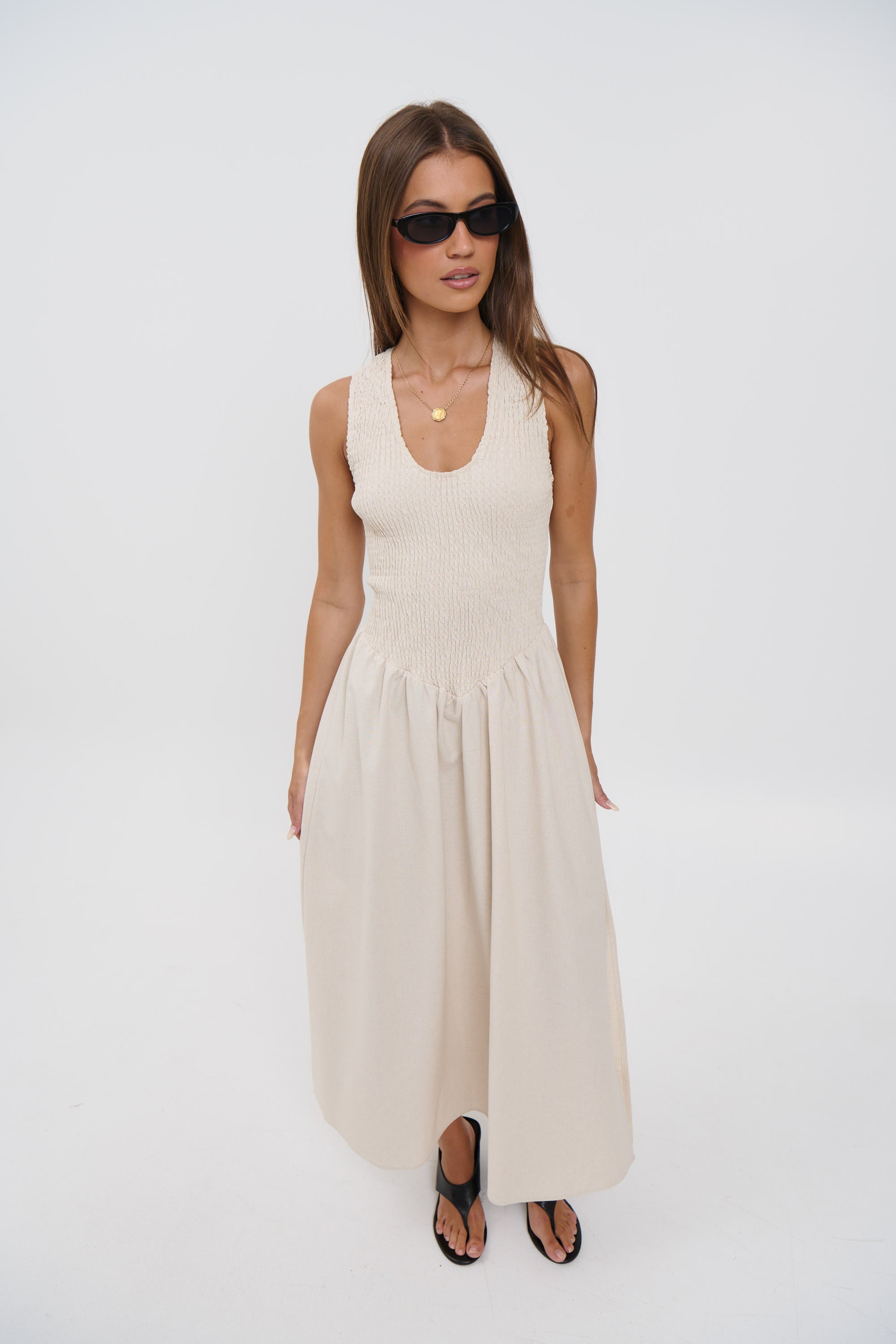 Destiny Maxi Dress Oat