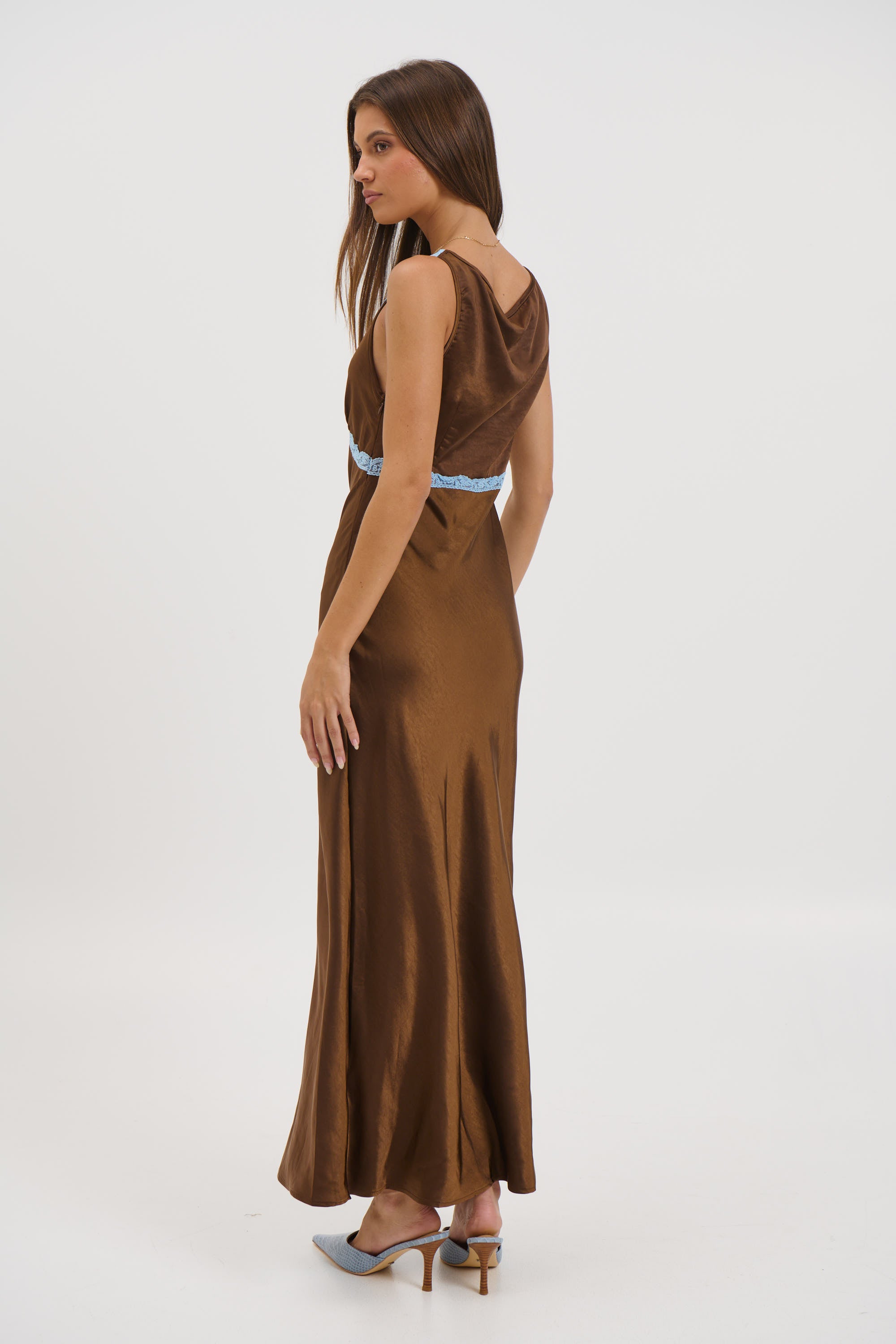 Naya Midi Dress Chocolate
