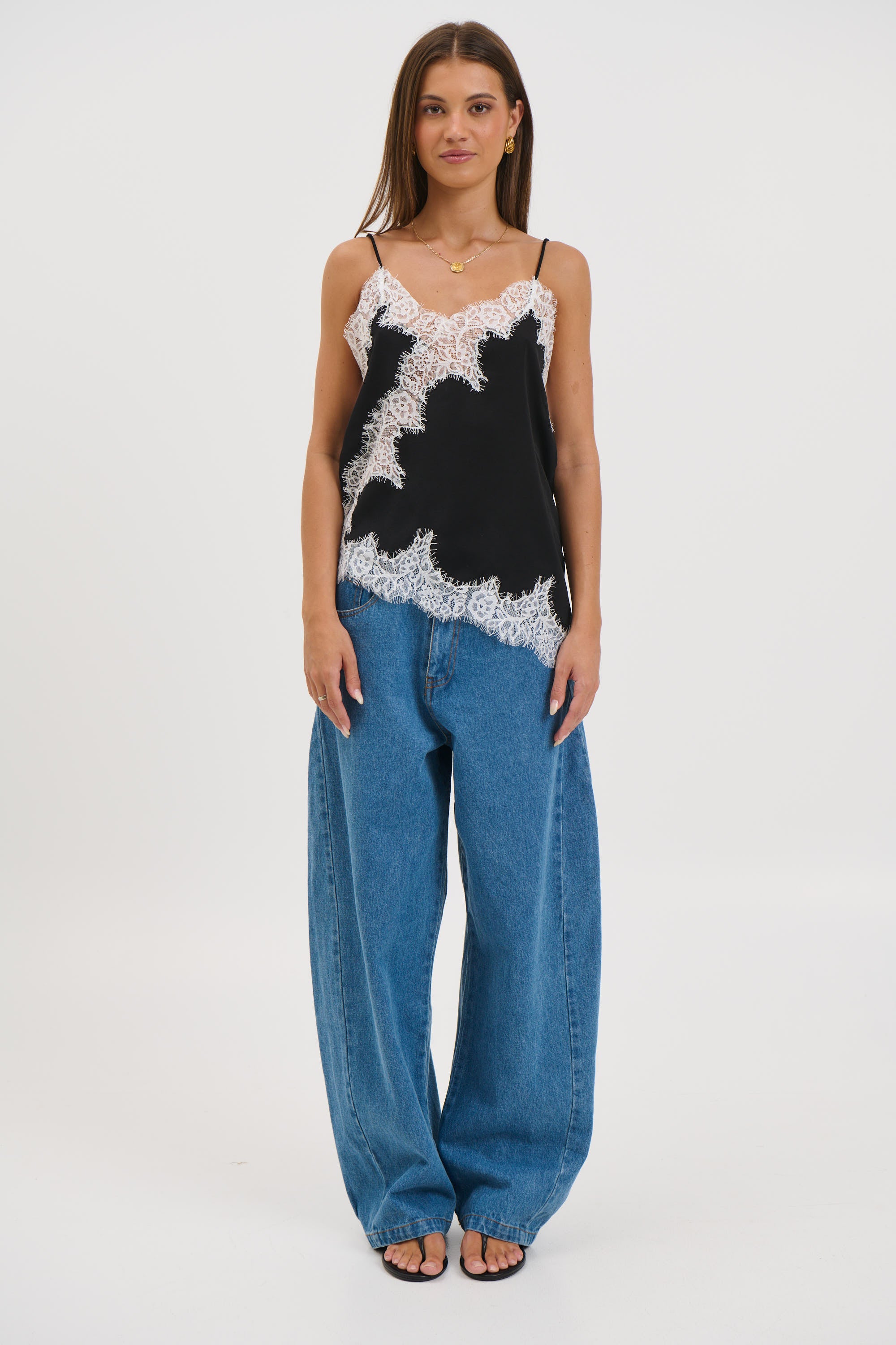 Lukas Lace Top Black