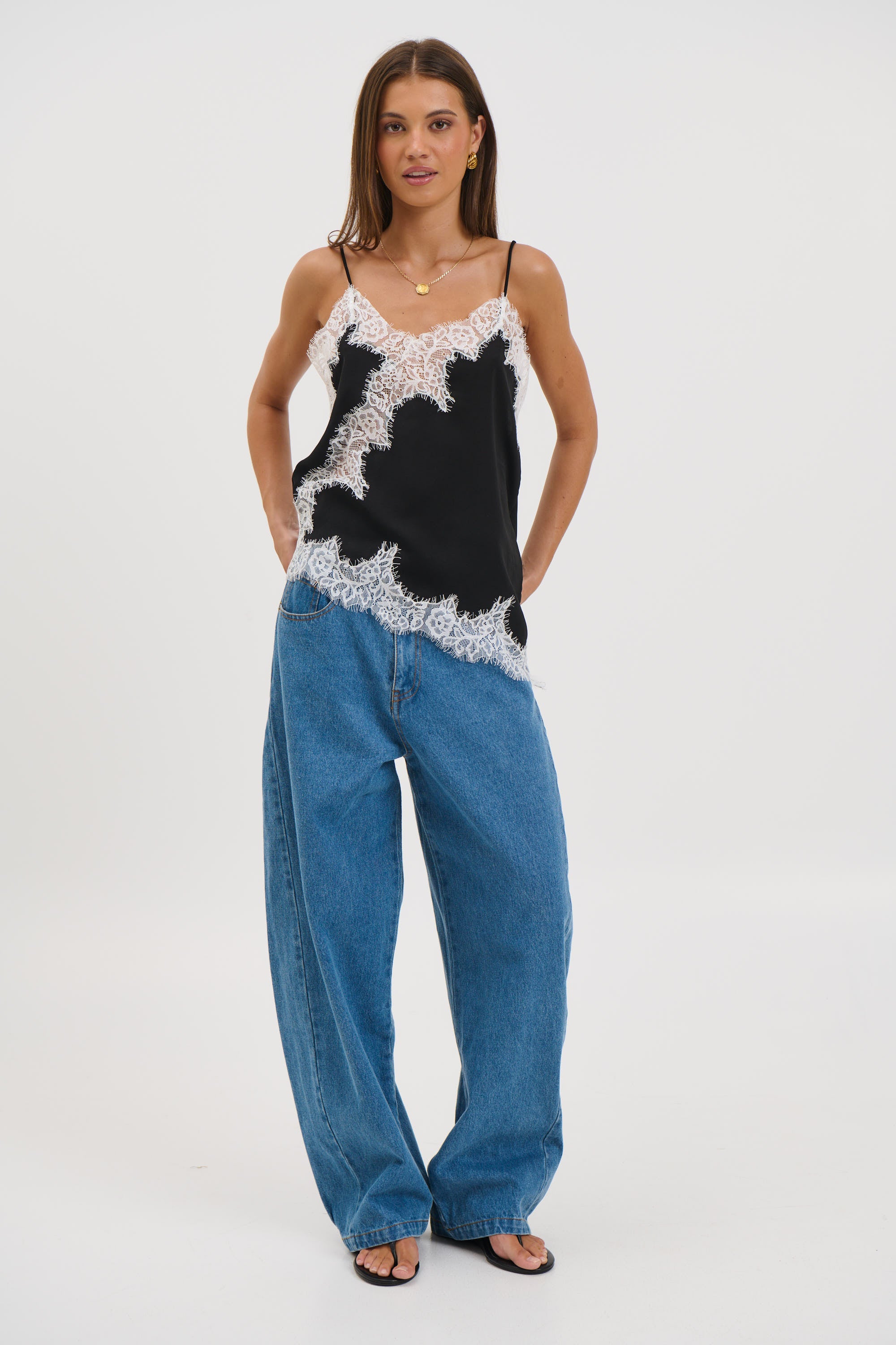 Lukas Lace Top Black