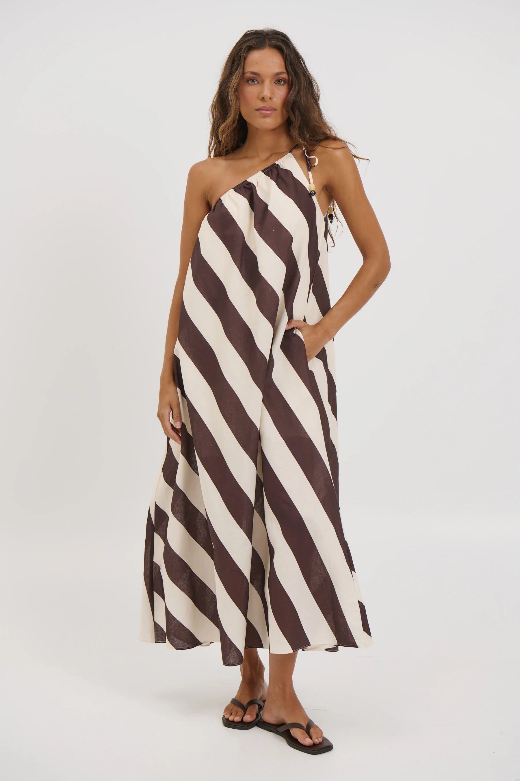 Neve Midi Dress Mocha