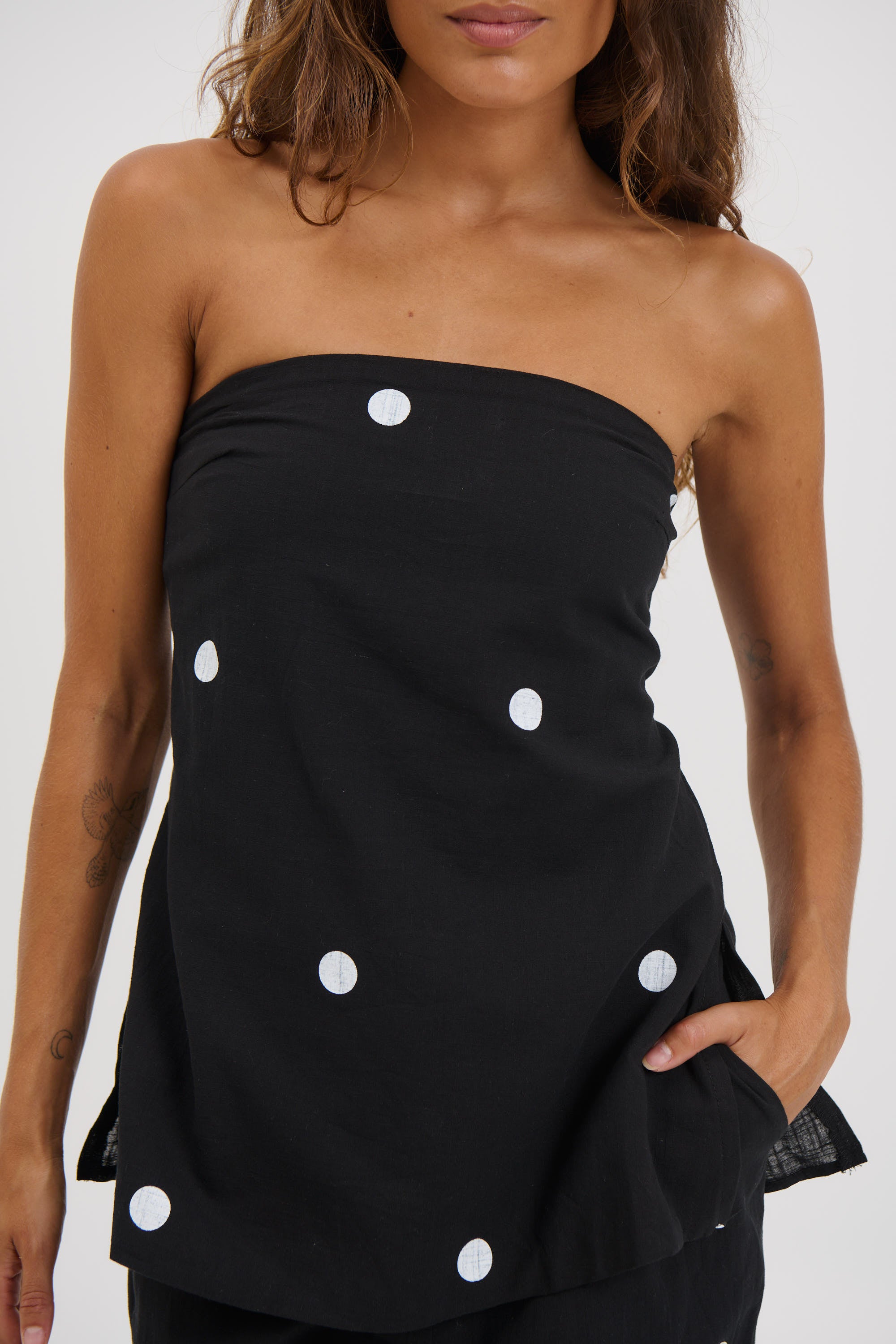 Nora Set Black Polka