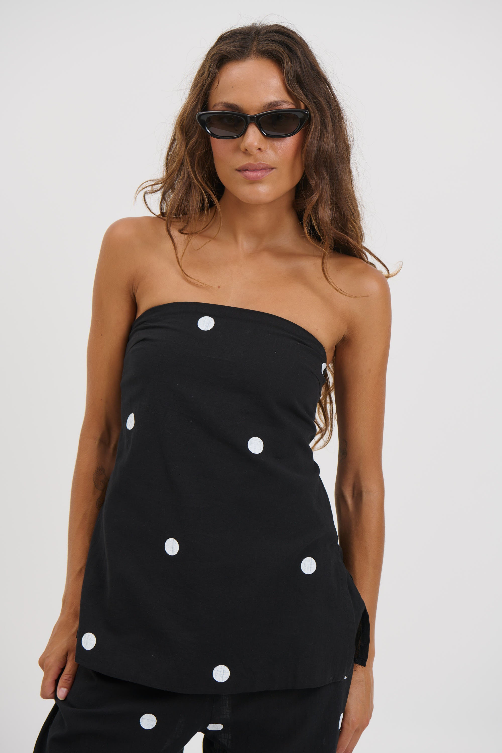 Nora Set Black Polka