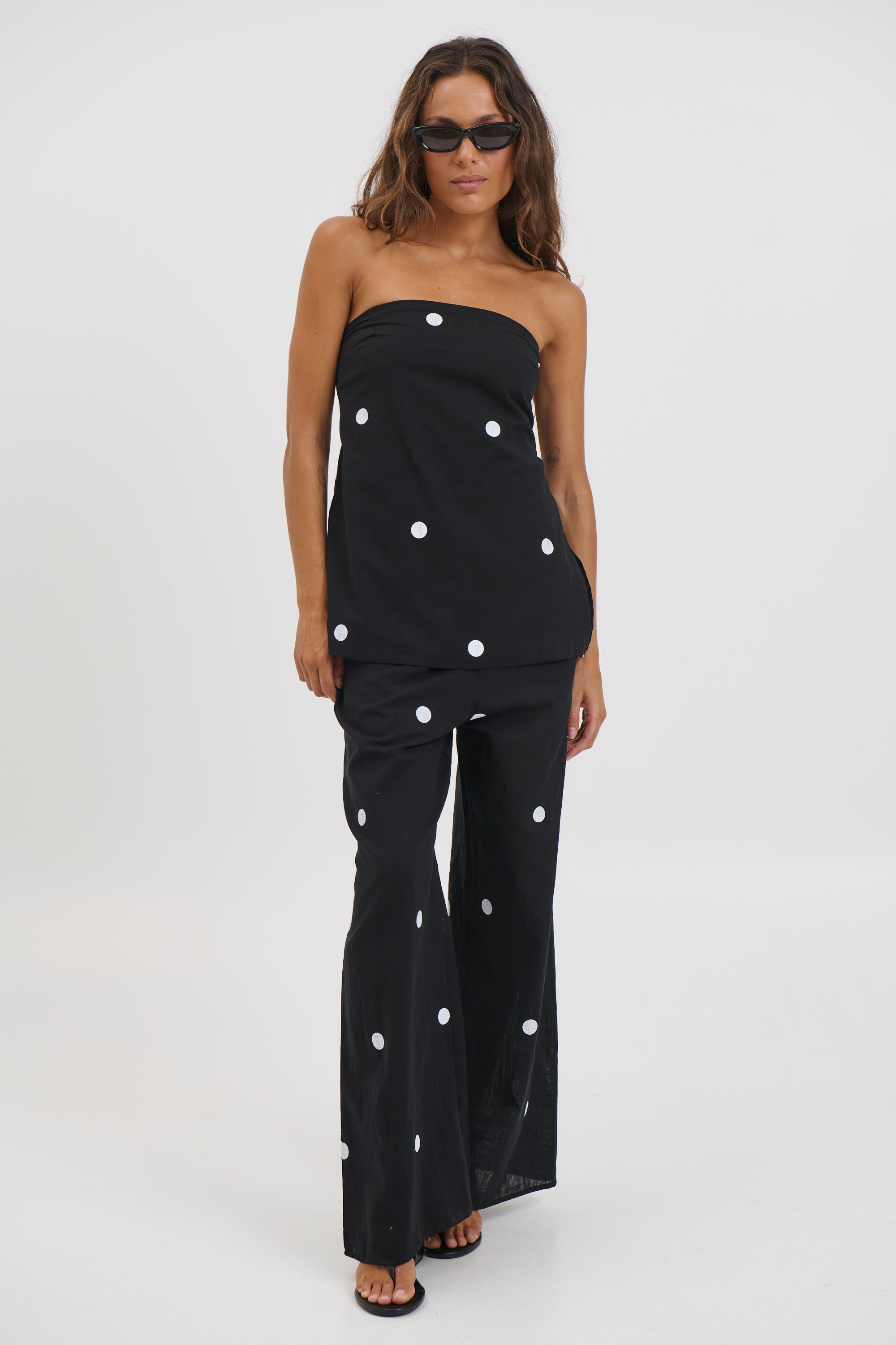 Nora Set Black Polka