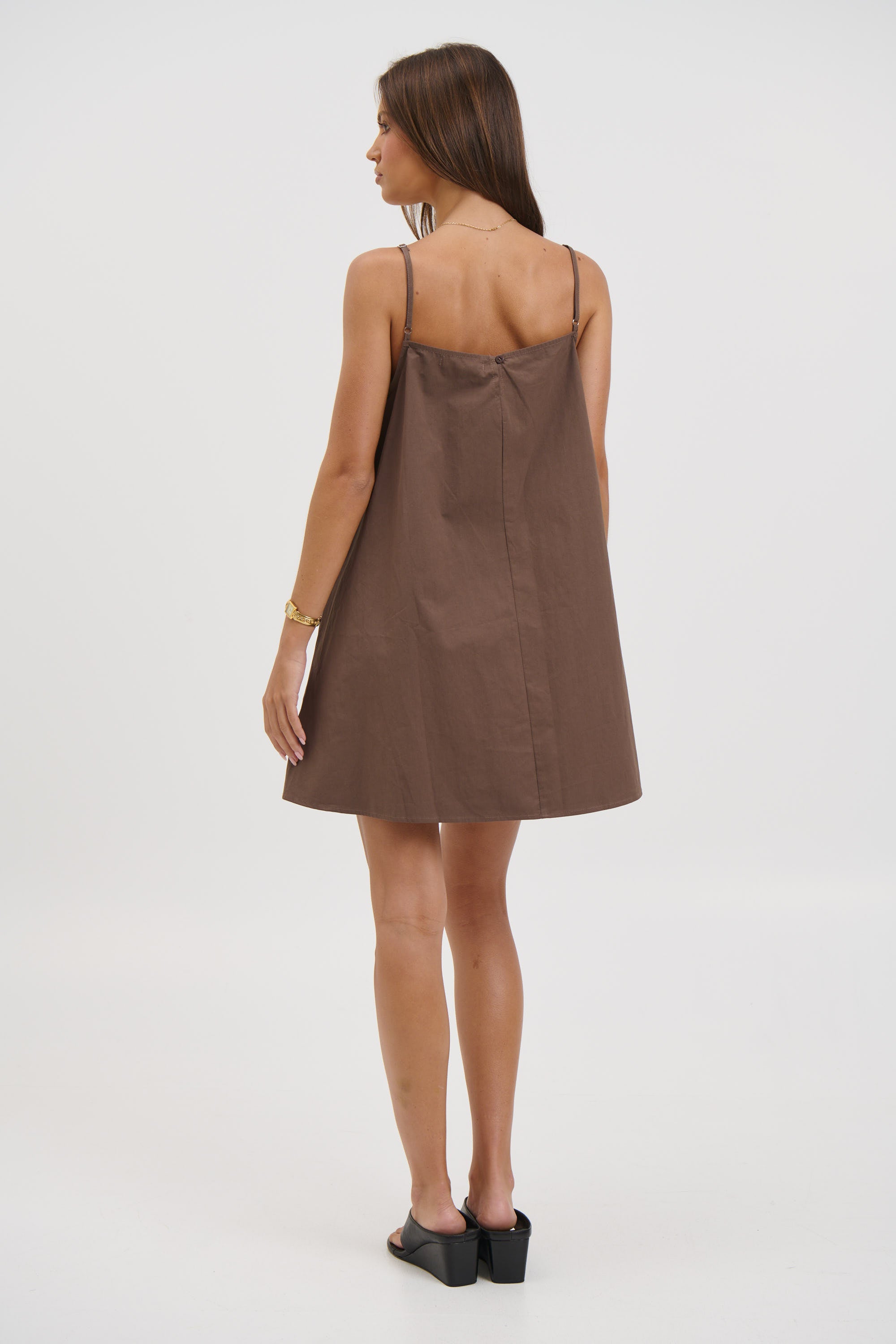 Mack Mini Dress Chocolate