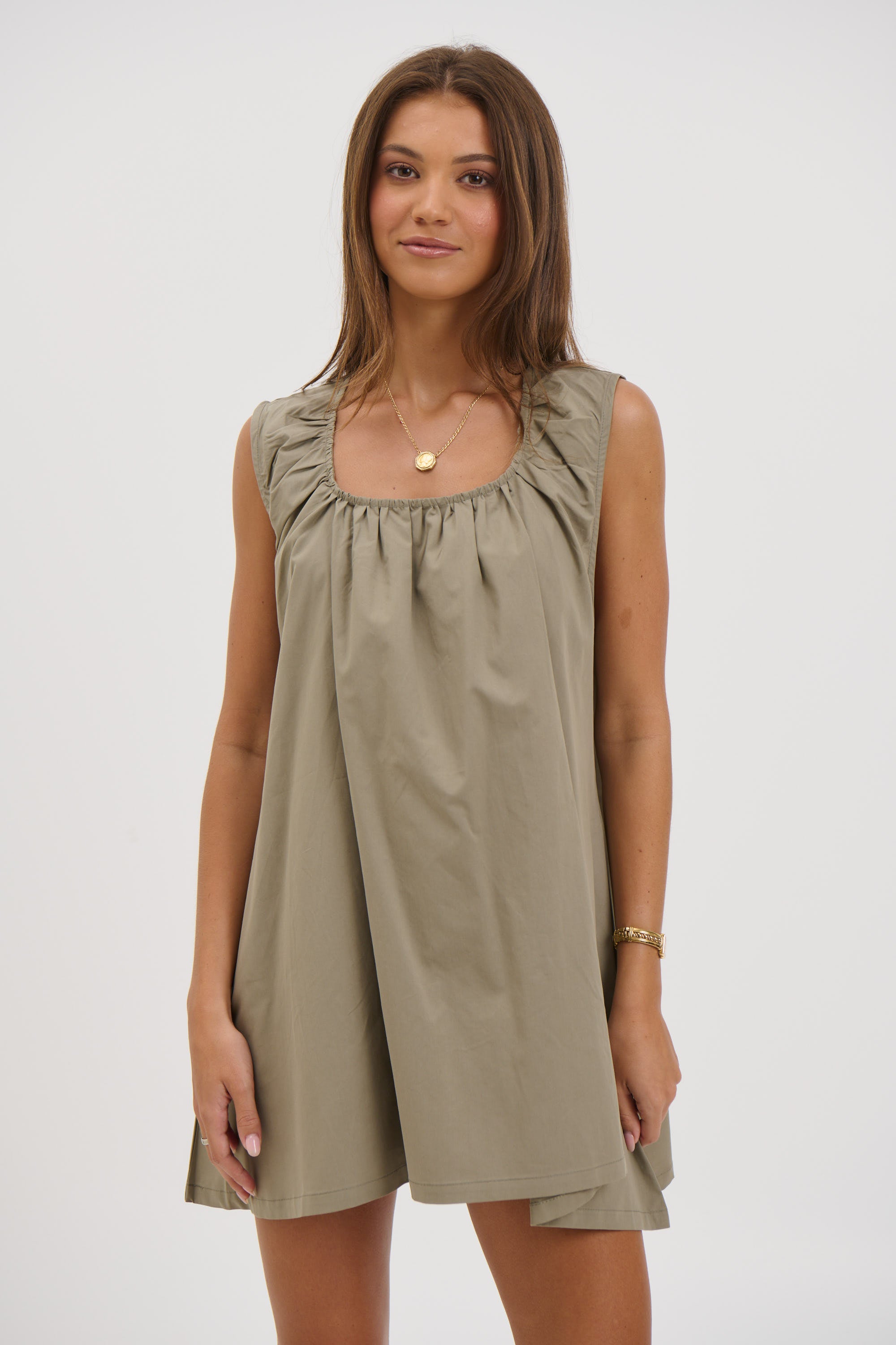 Miley Mini Dress Khaki