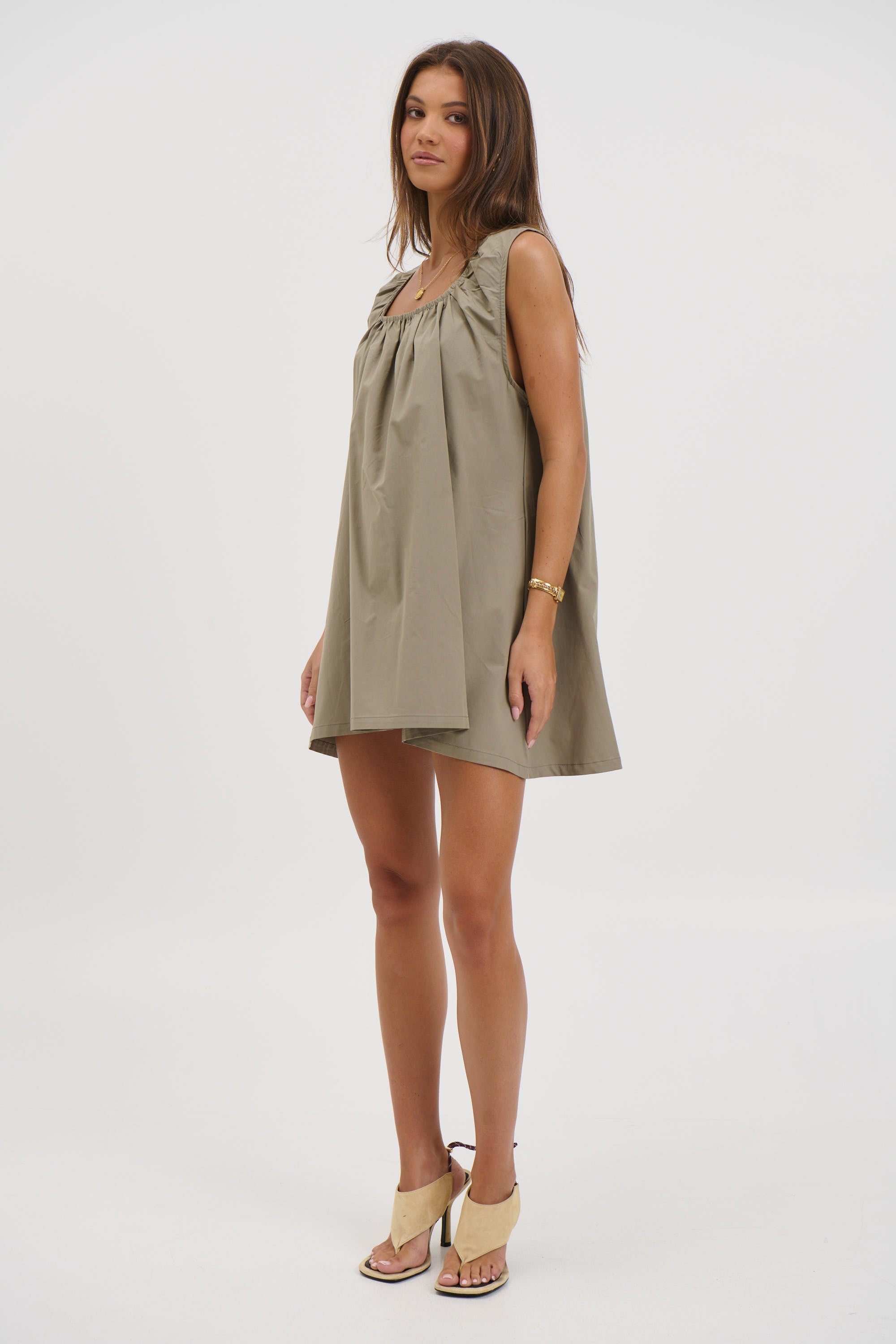 Miley Mini Dress Khaki