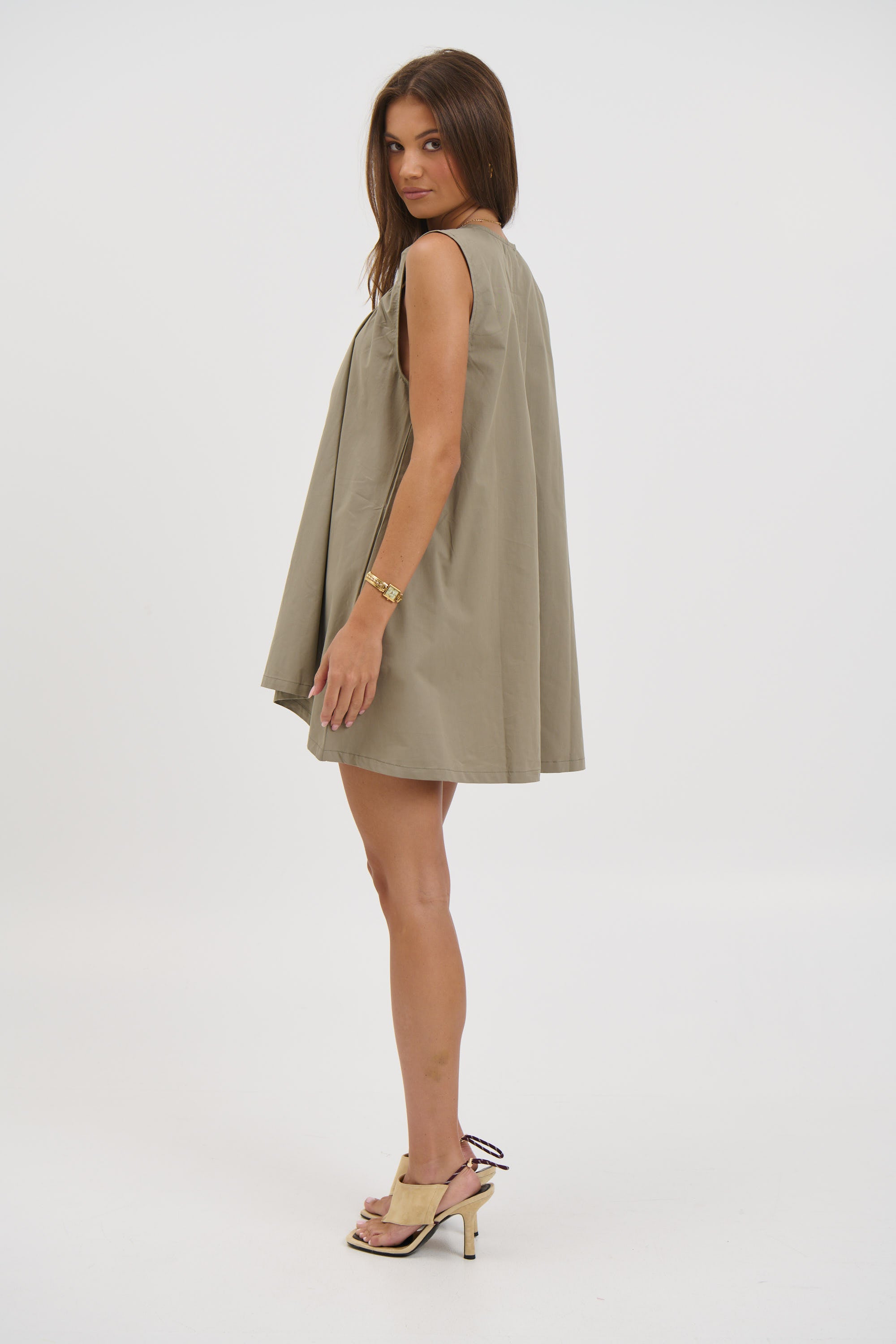 Miley Mini Dress Khaki