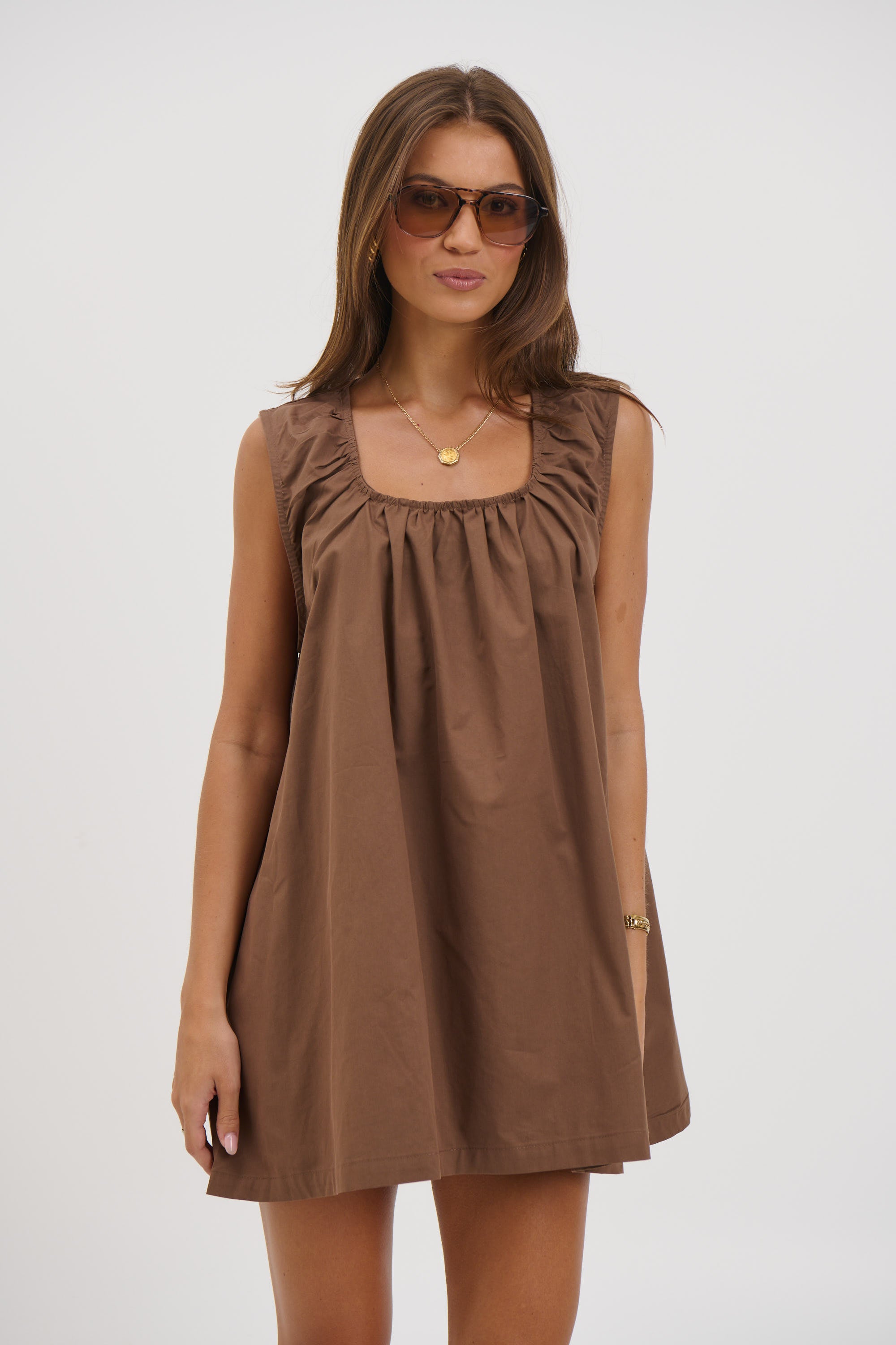 Miley Mini Dress Chocolate