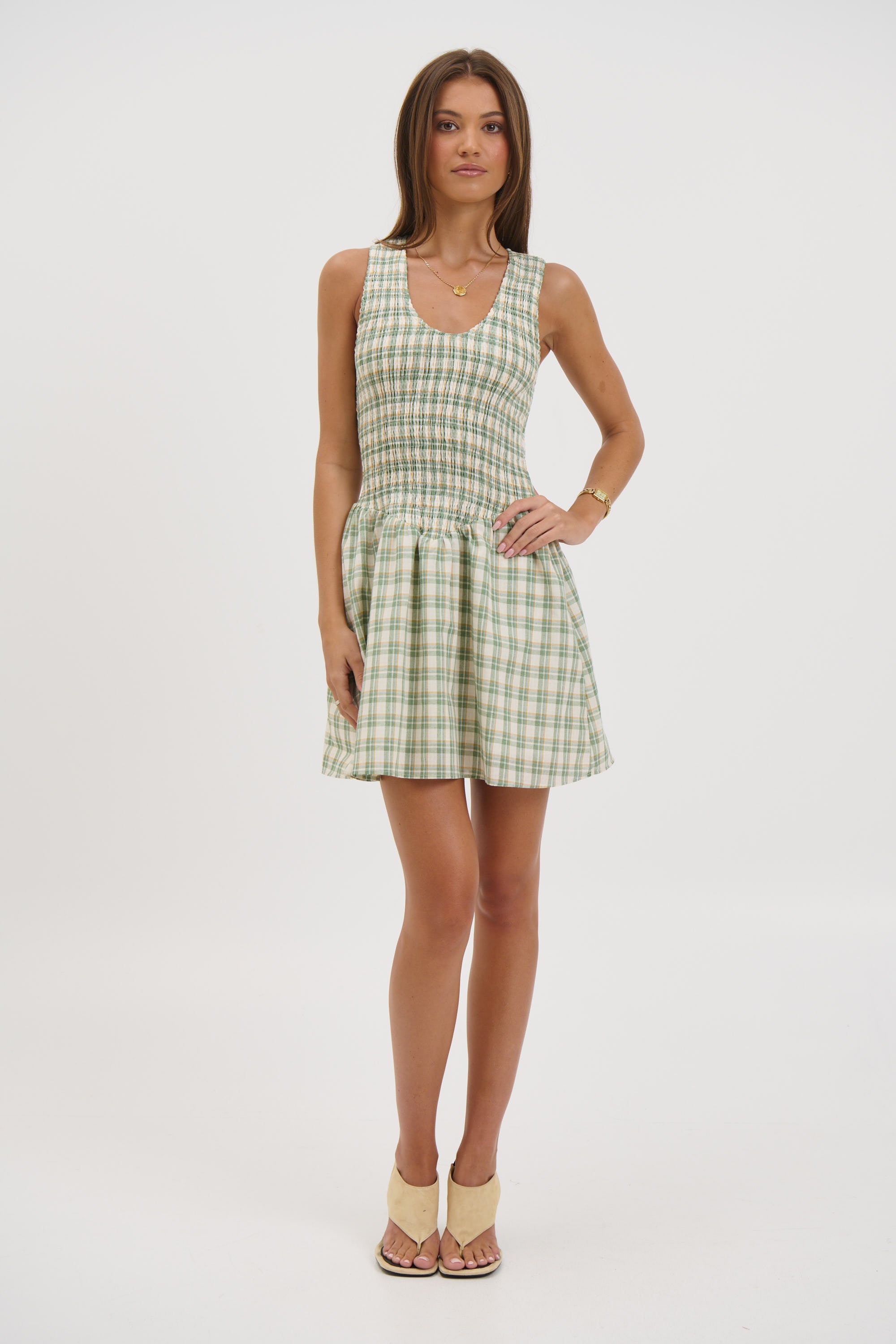 Essie Mini Dress Beige