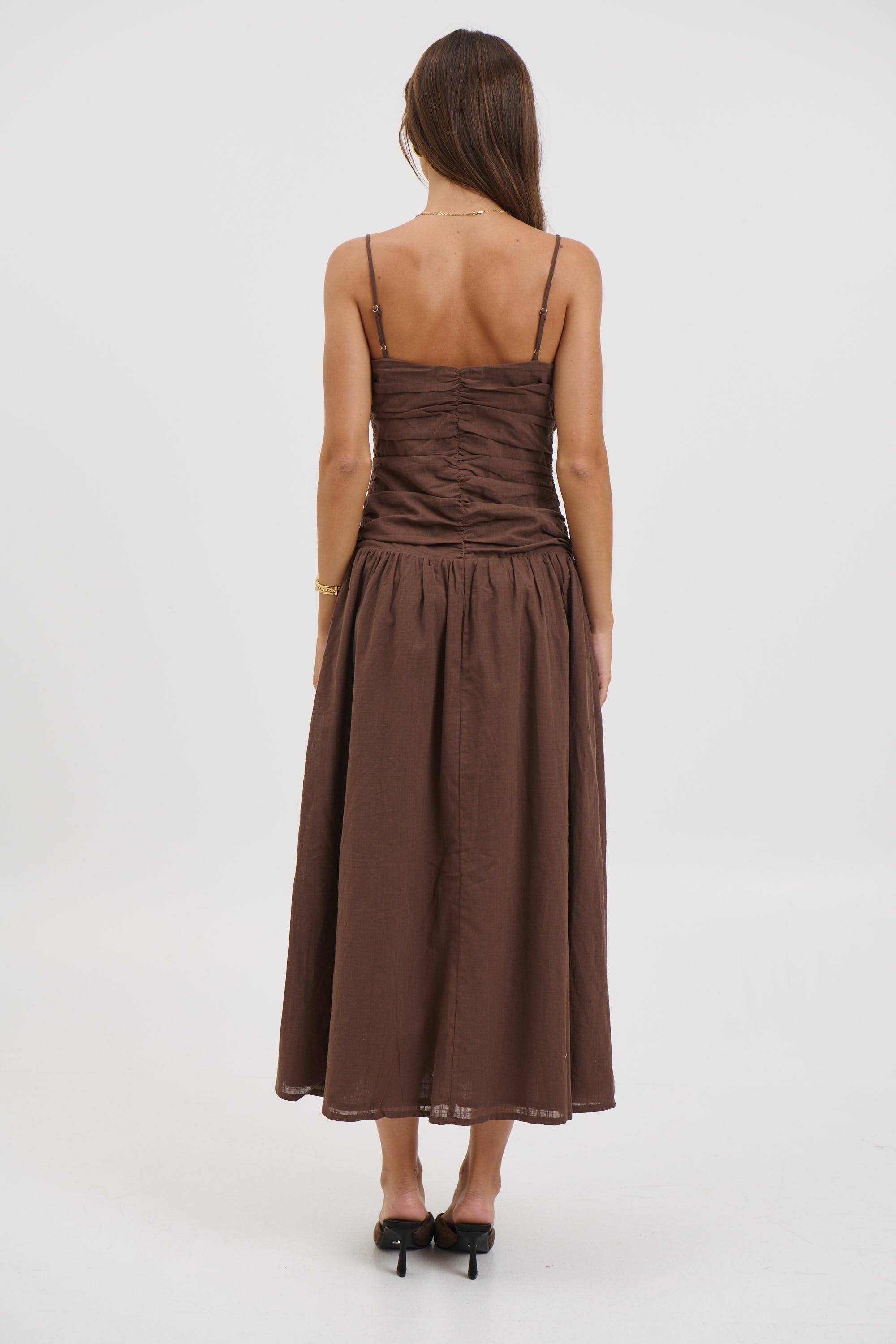 Amity Midi Dress Chocolate