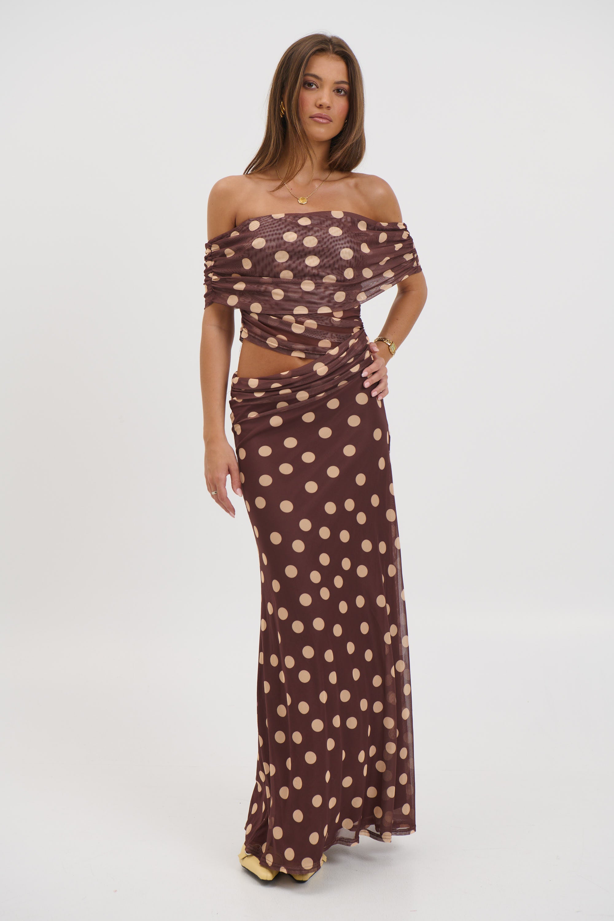 Skylar Midi Dress Mocha