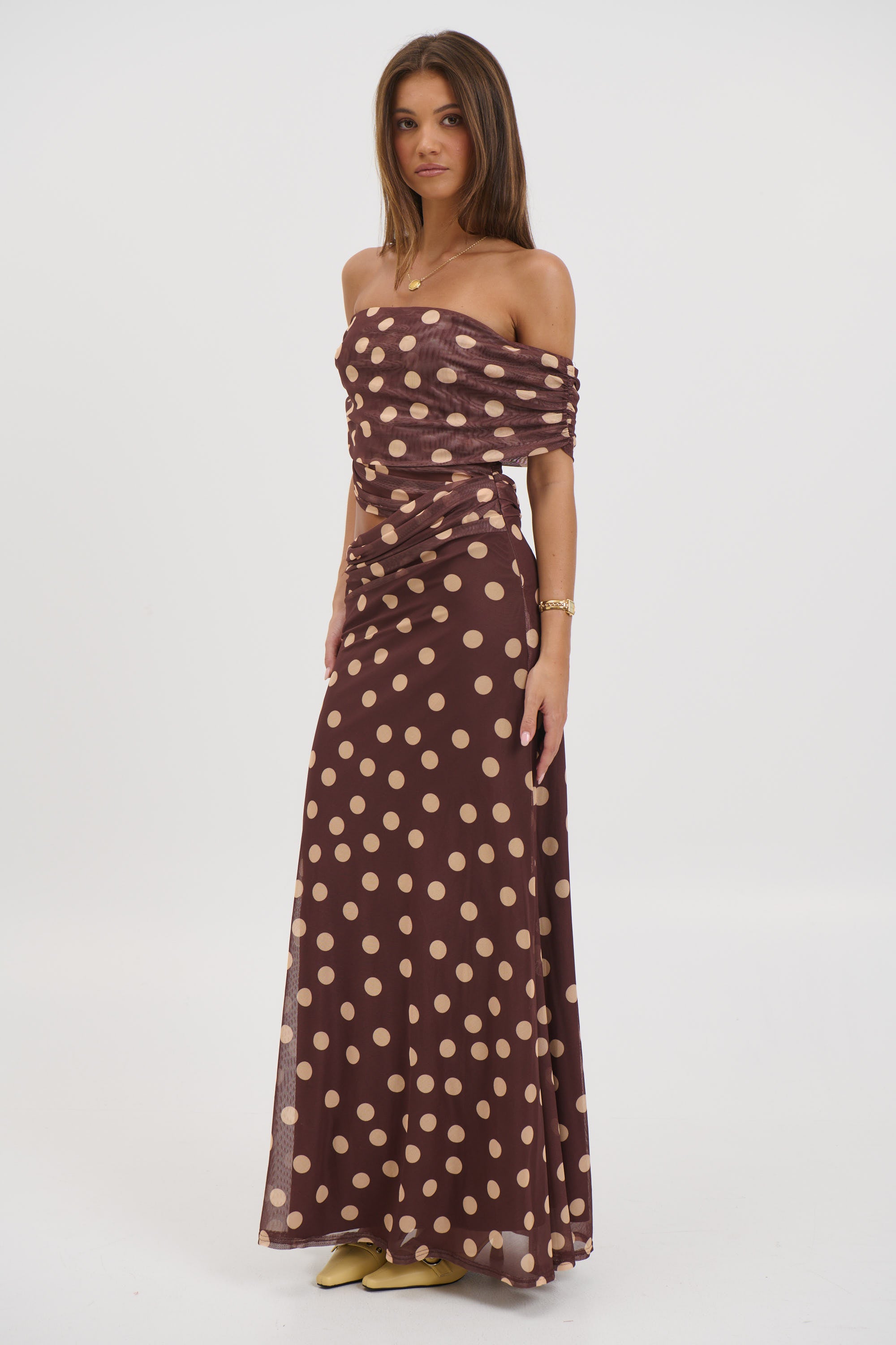 Skylar Midi Dress Mocha