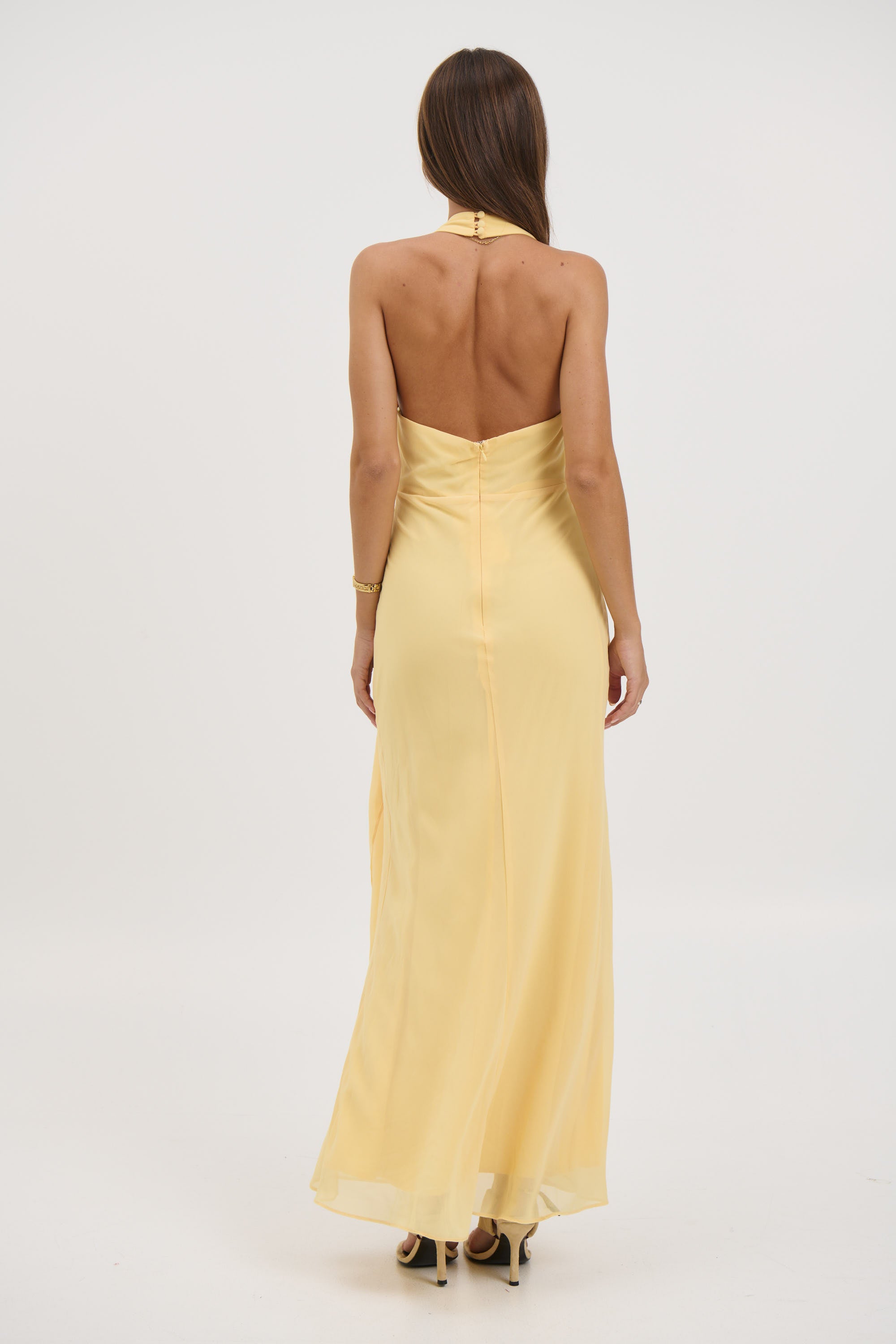 Sarena Midi Dress Lemon