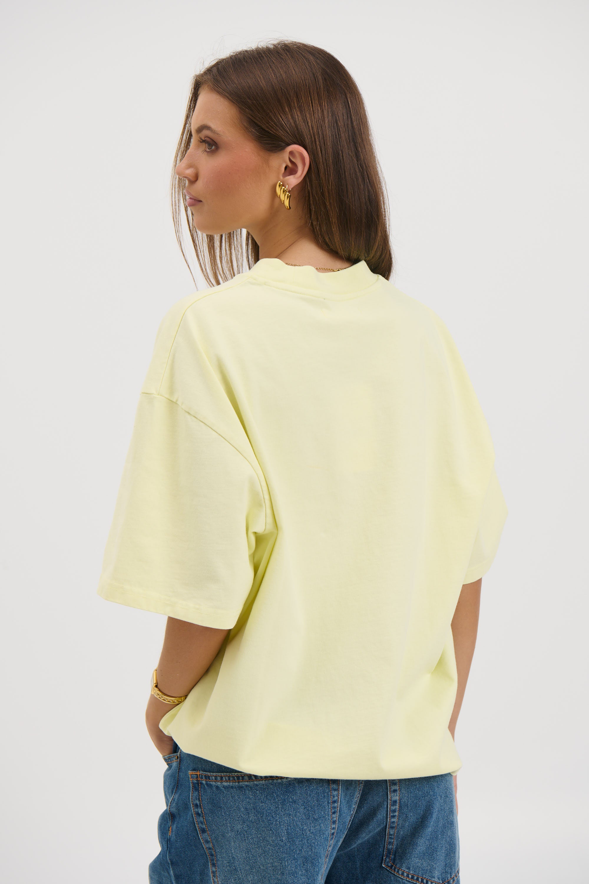 Unisex Emmett Box Tee Lemon