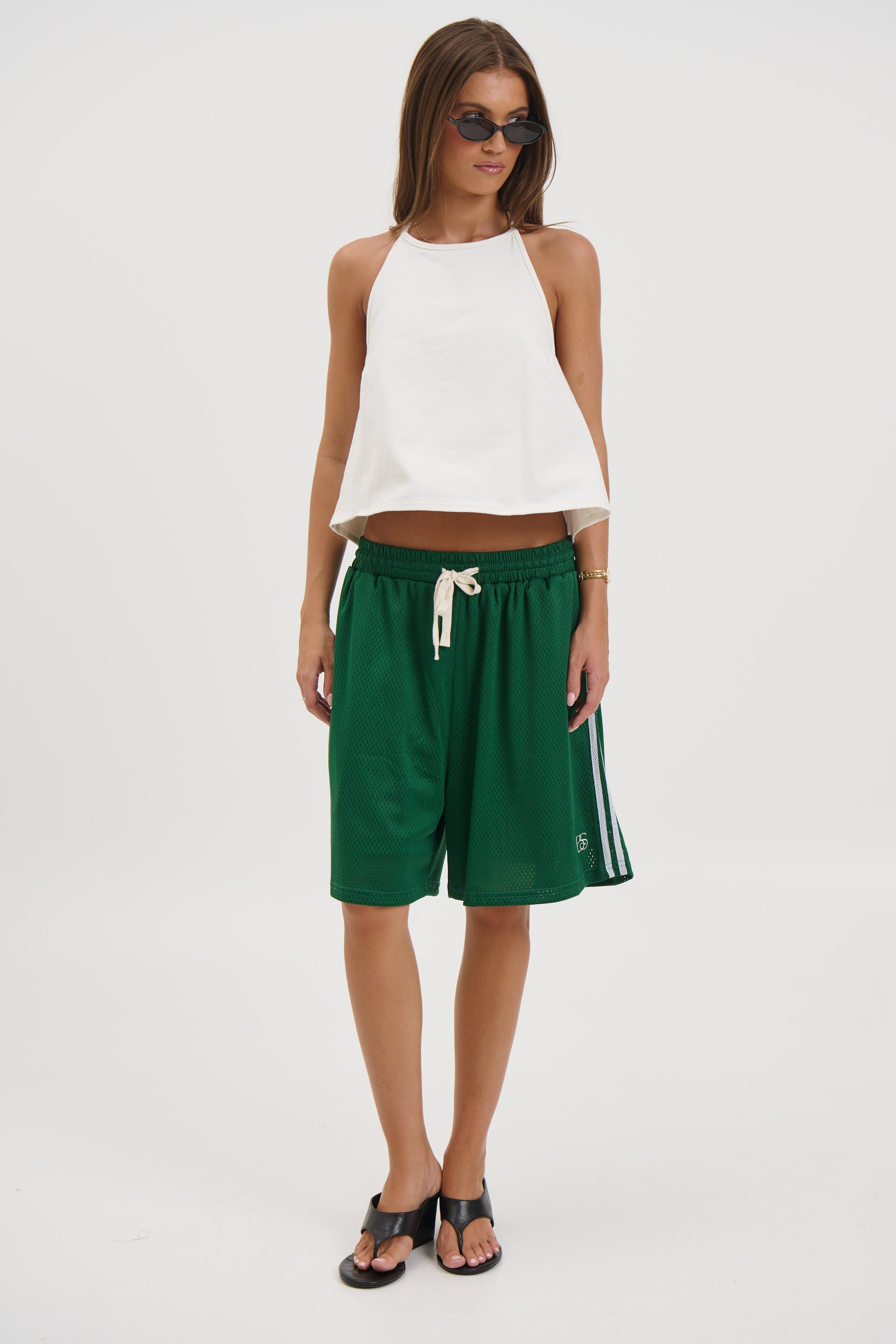 Unisex Julian Mesh Short Emerald