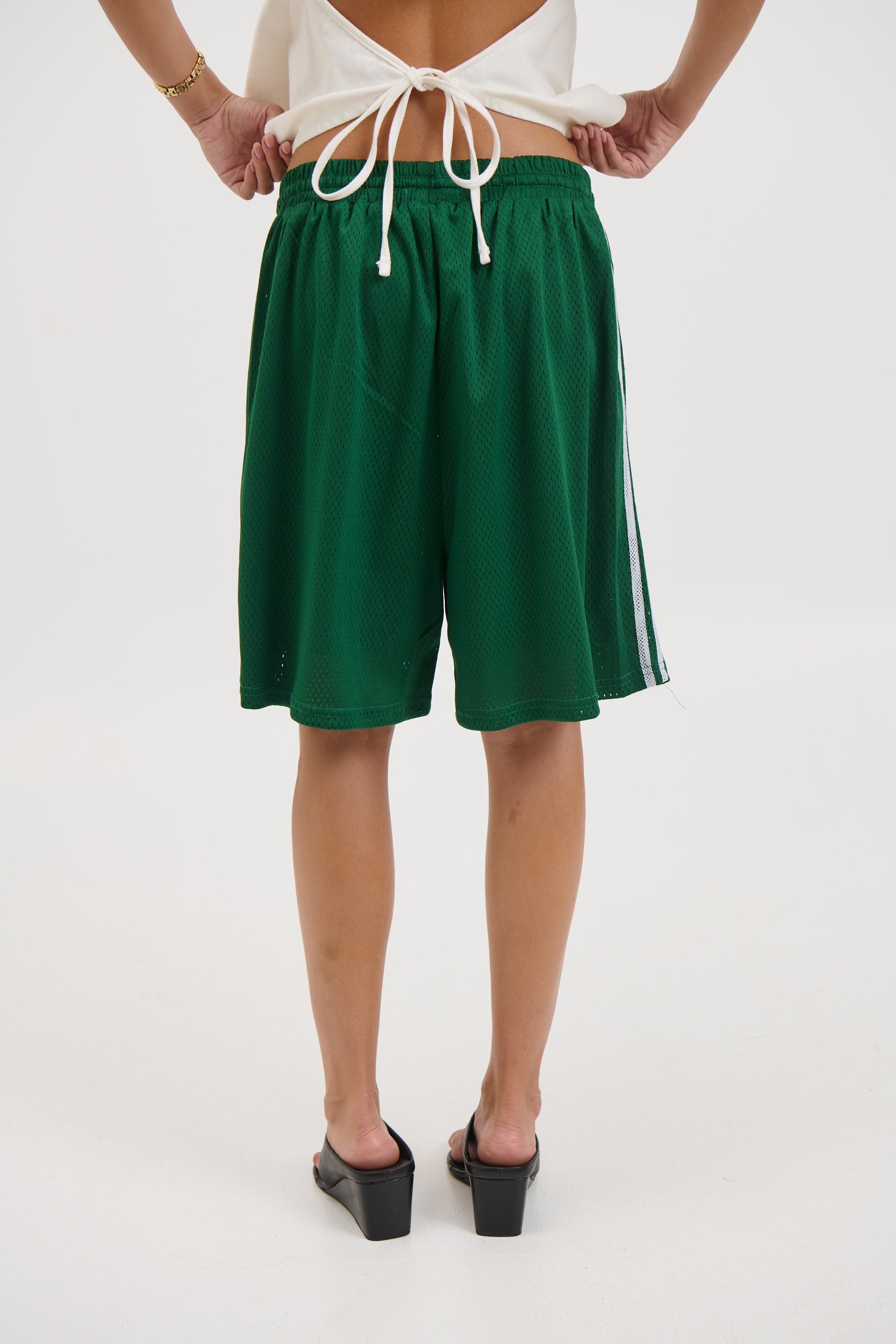Unisex Julian Mesh Short Emerald