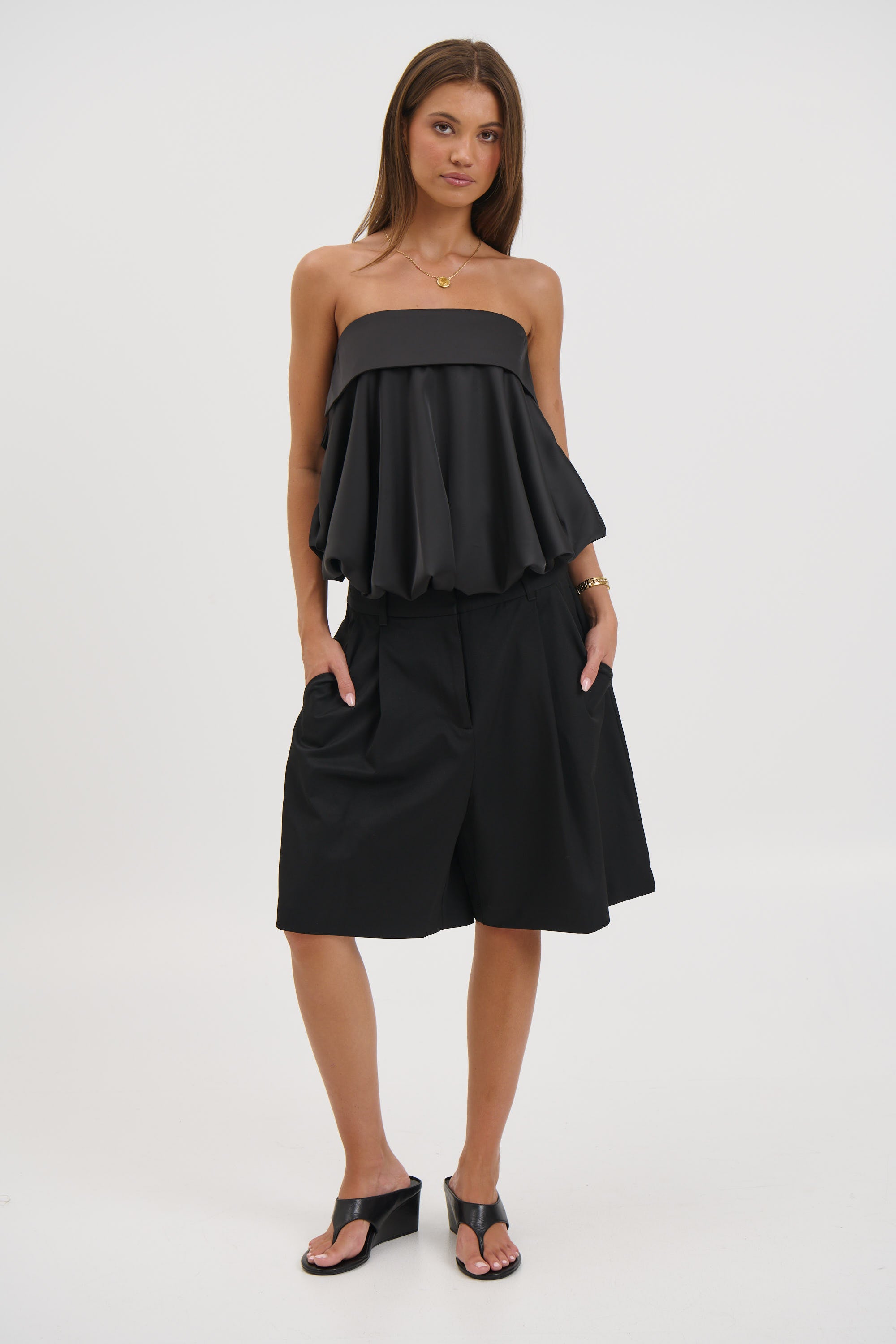 Makenzie Strapless Top Black