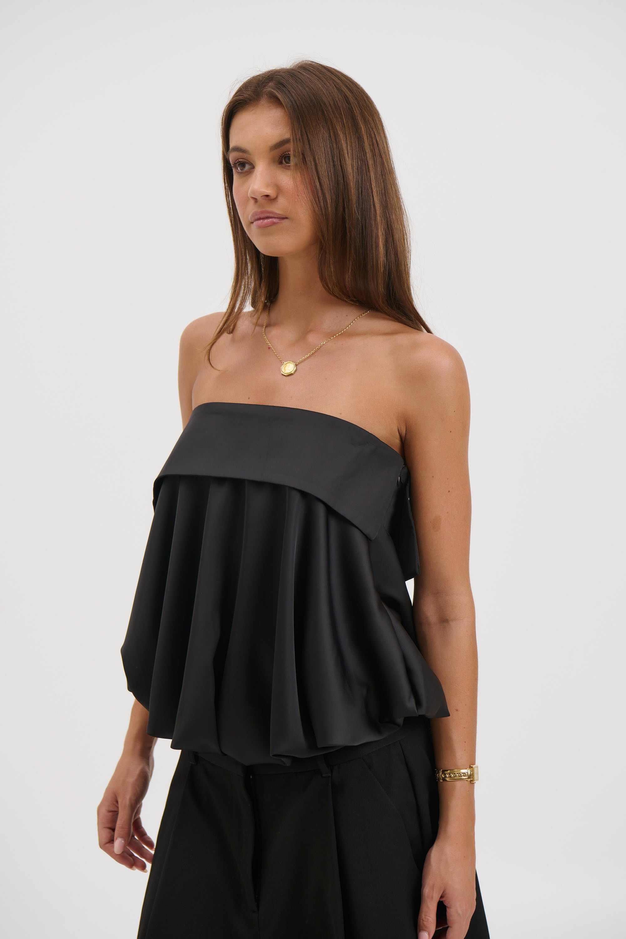 Makenzie Strapless Top Black