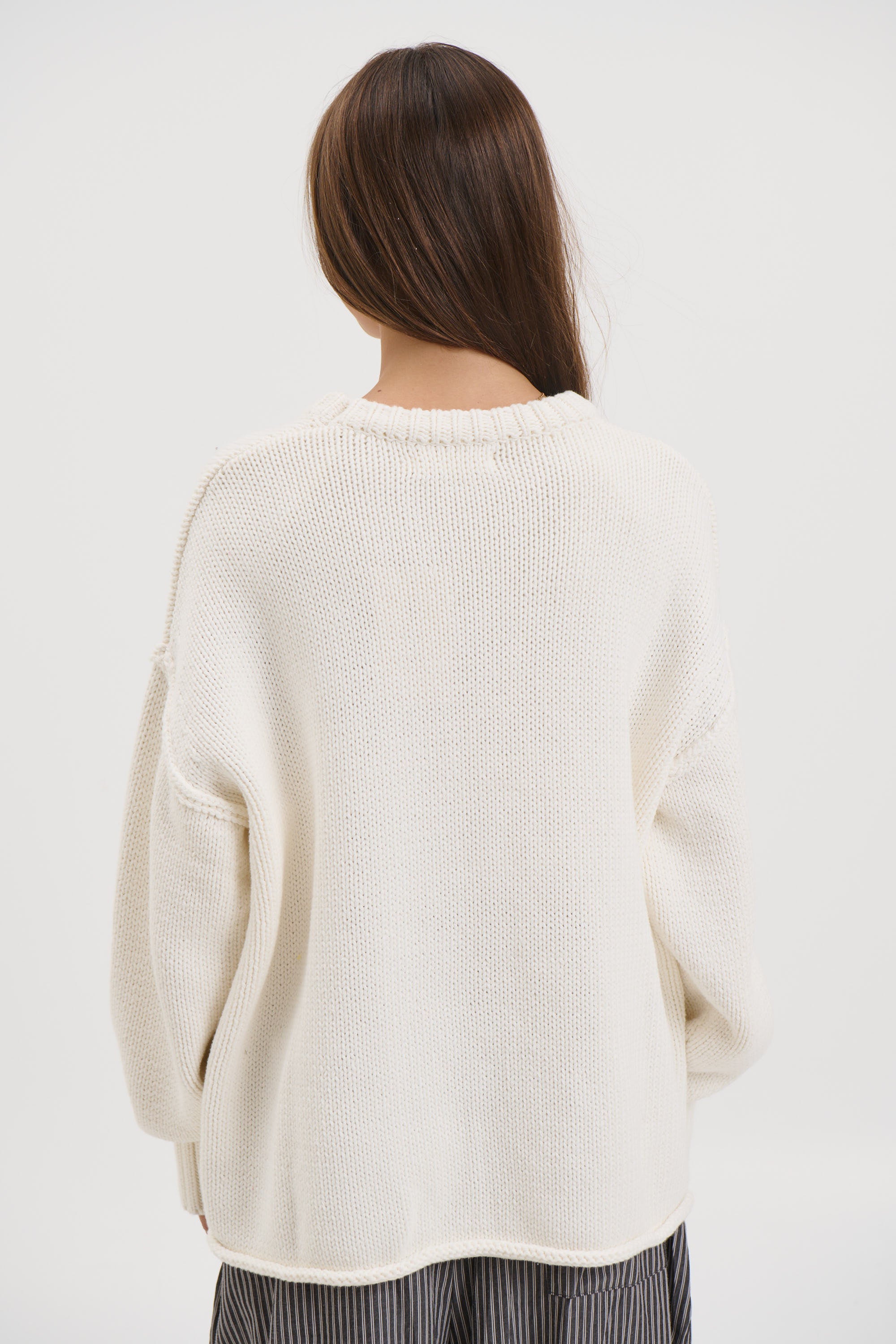 Nikova Knit Jumper White