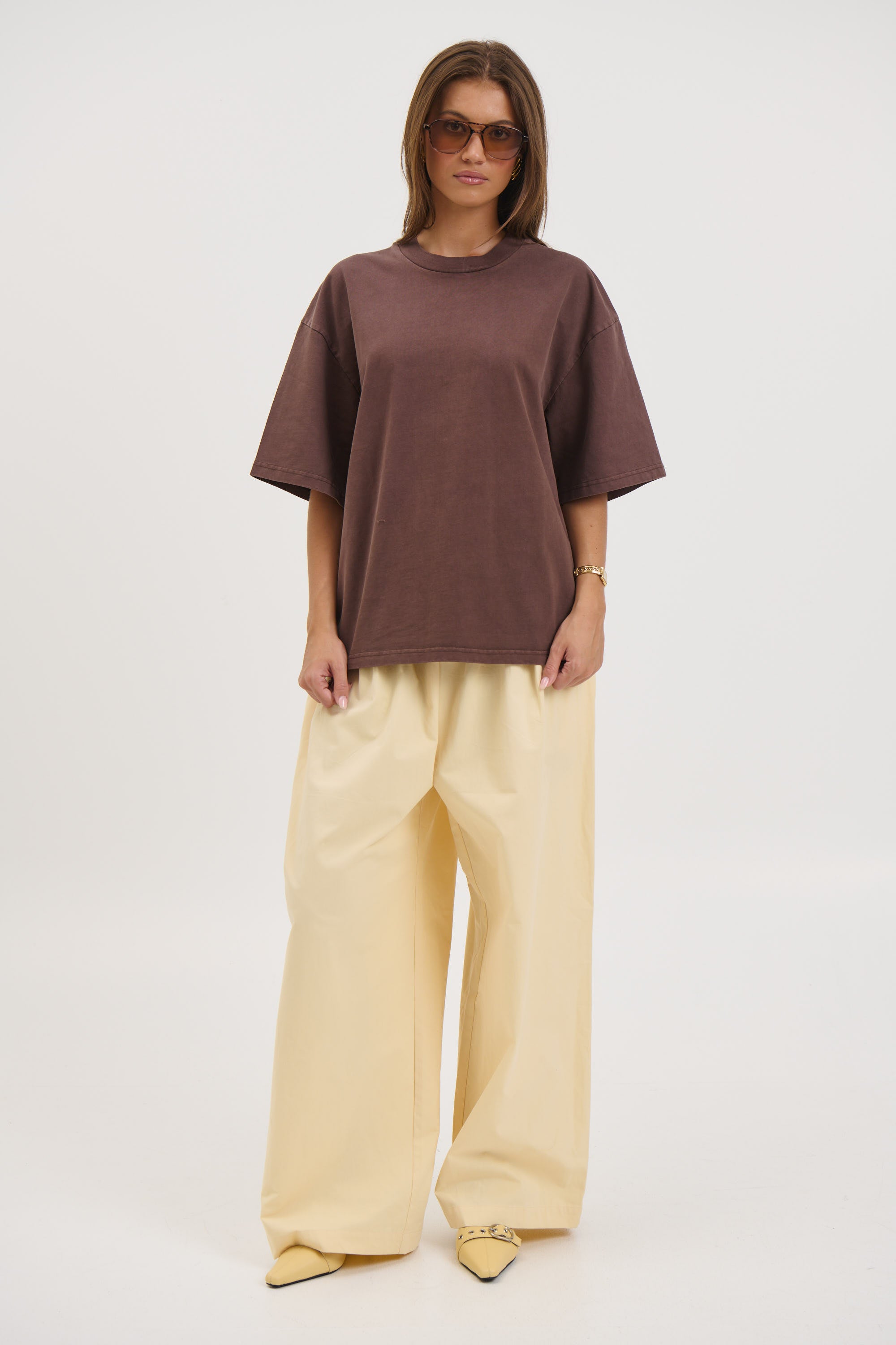 Unisex Emmett Box Tee Chocolate