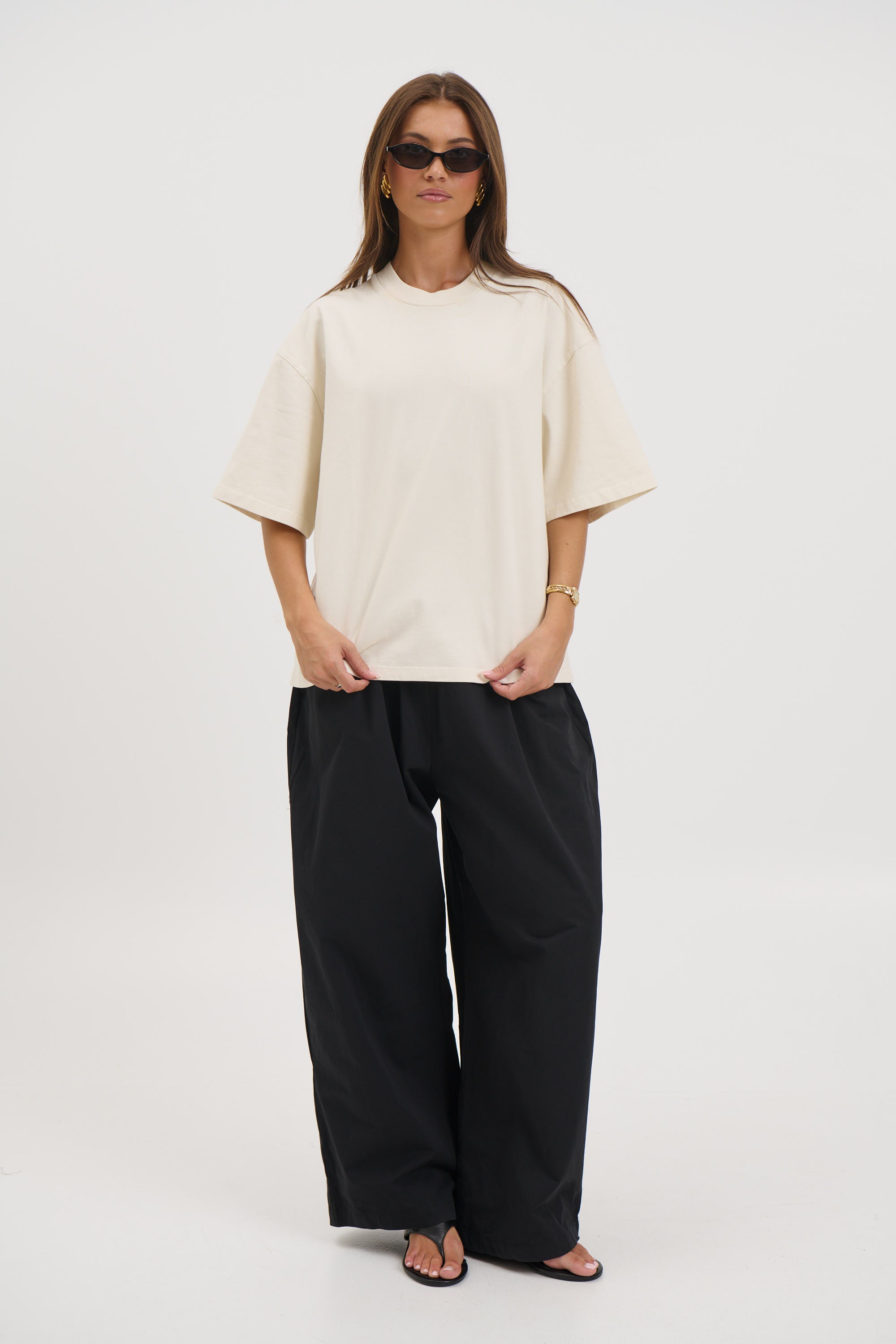 Unisex Emmett Box Tee Ivory