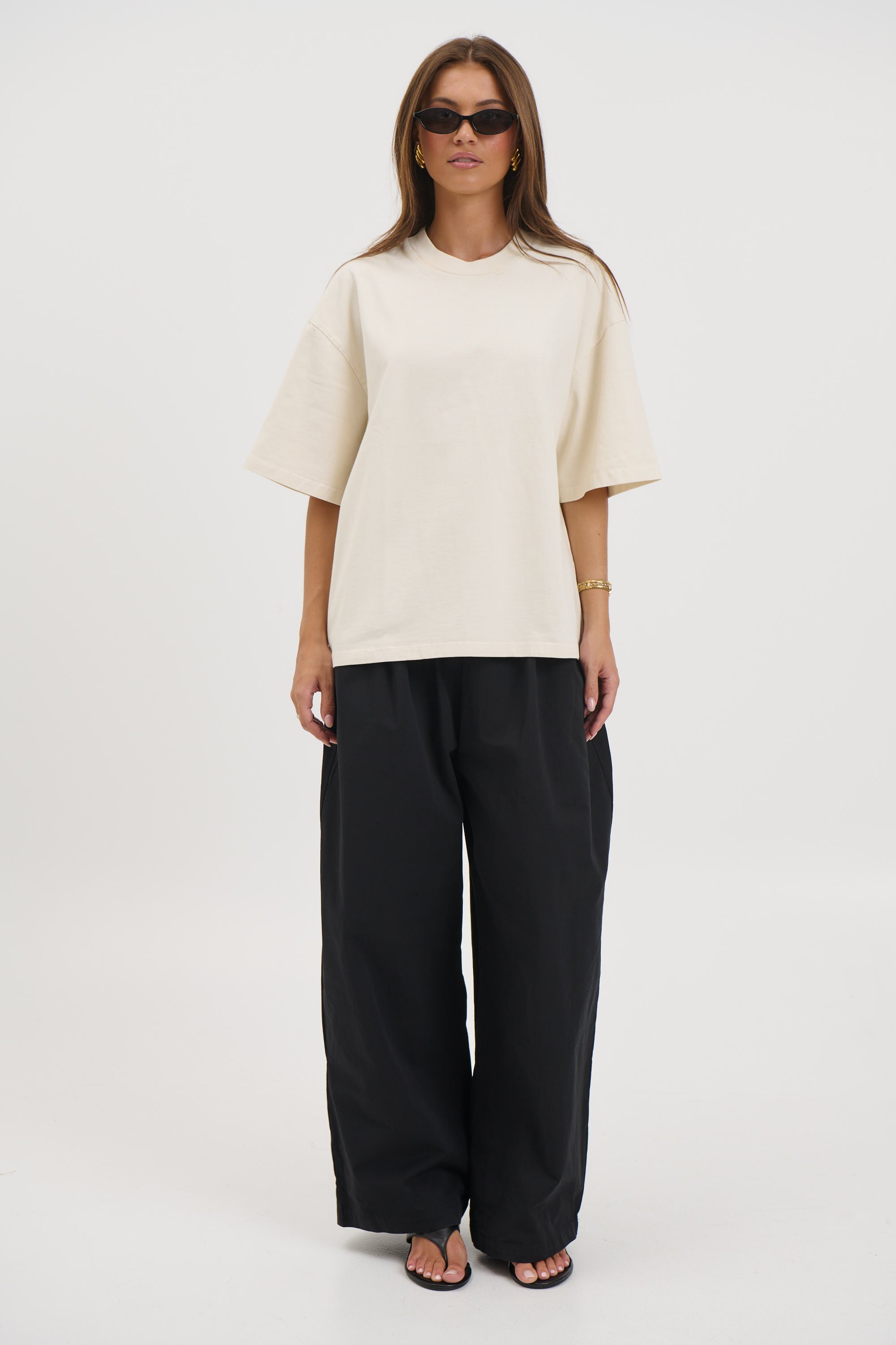 Unisex Emmett Box Tee Ivory