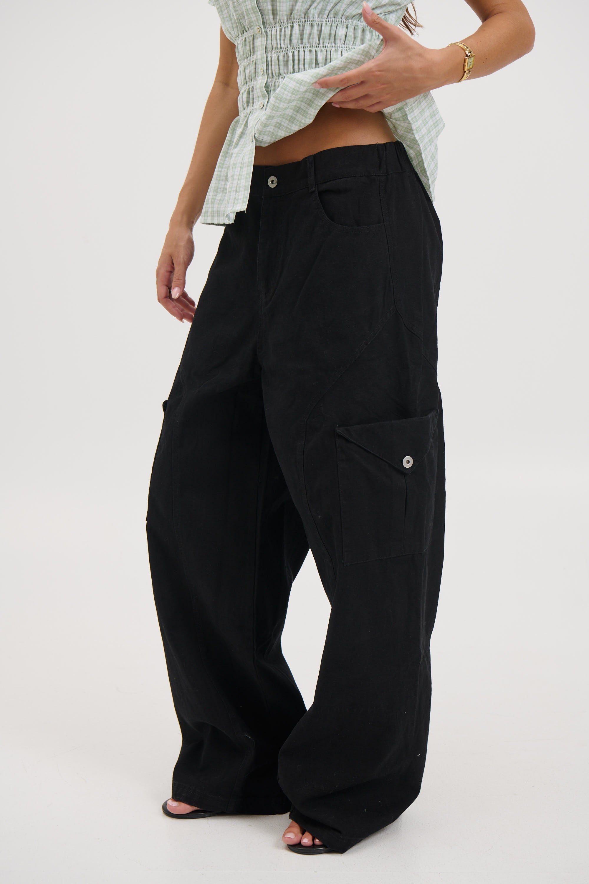 Annie Cargo Pant Black