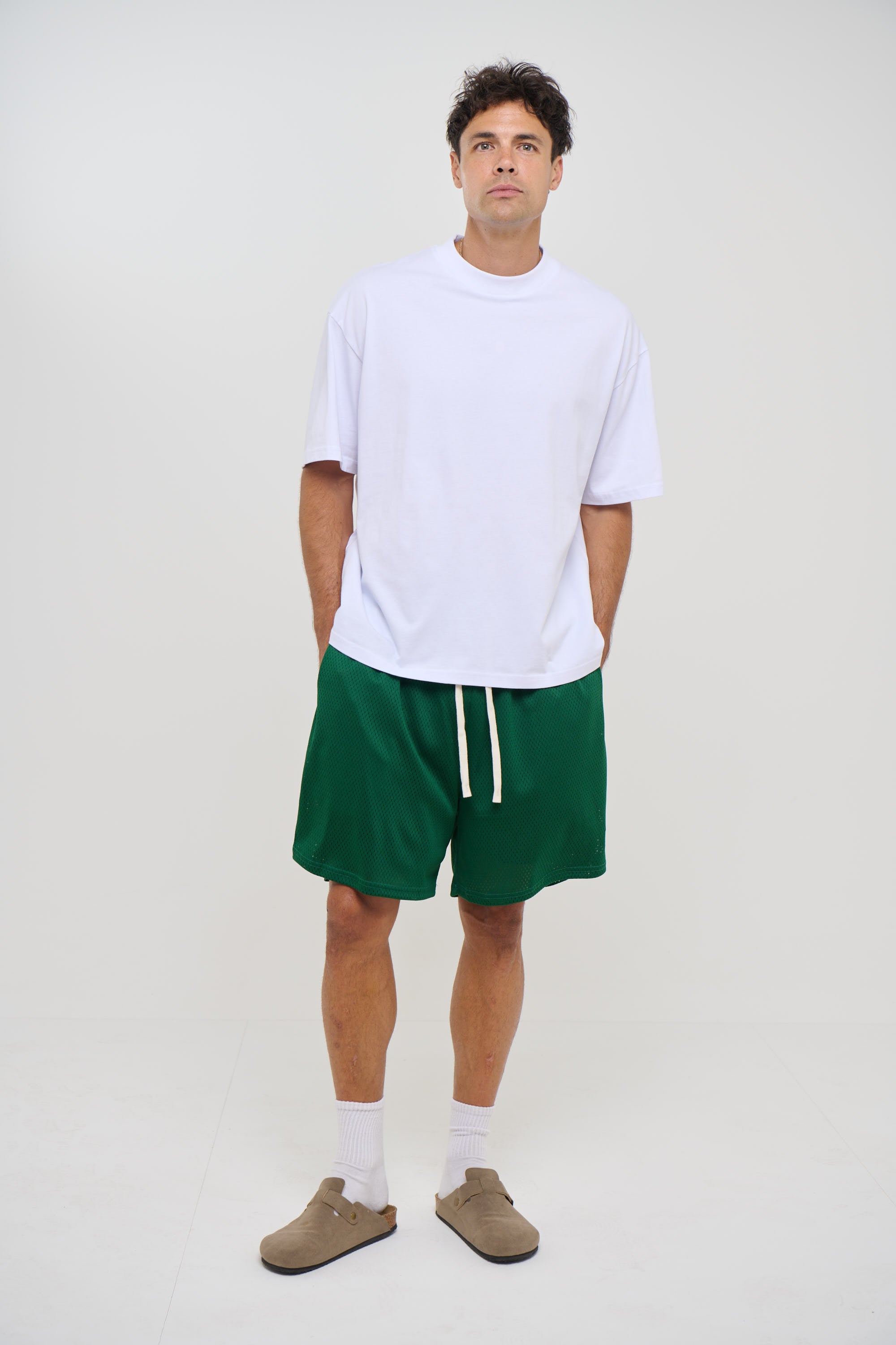 Julian Mesh Short Emerald