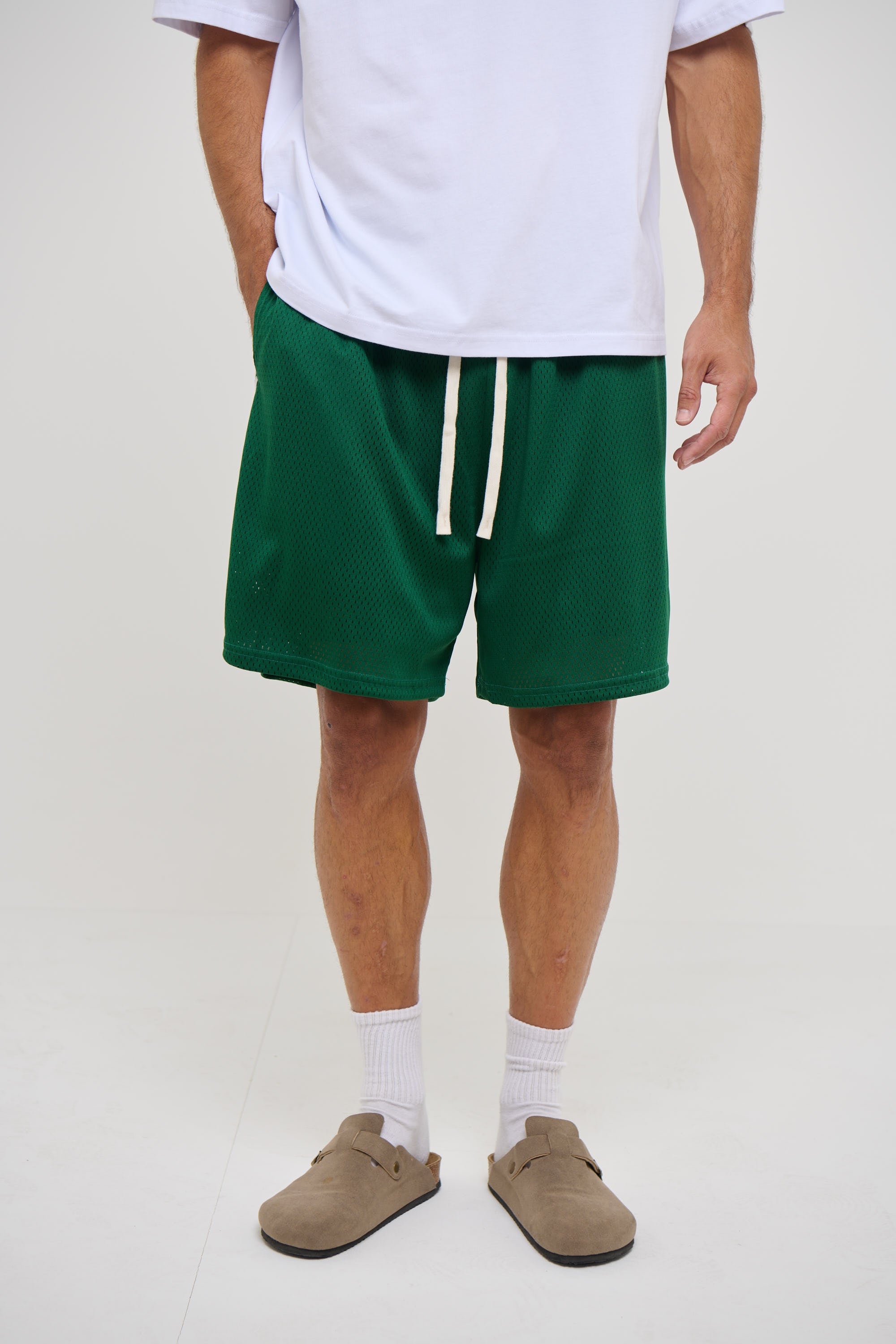 Julian Mesh Short Emerald