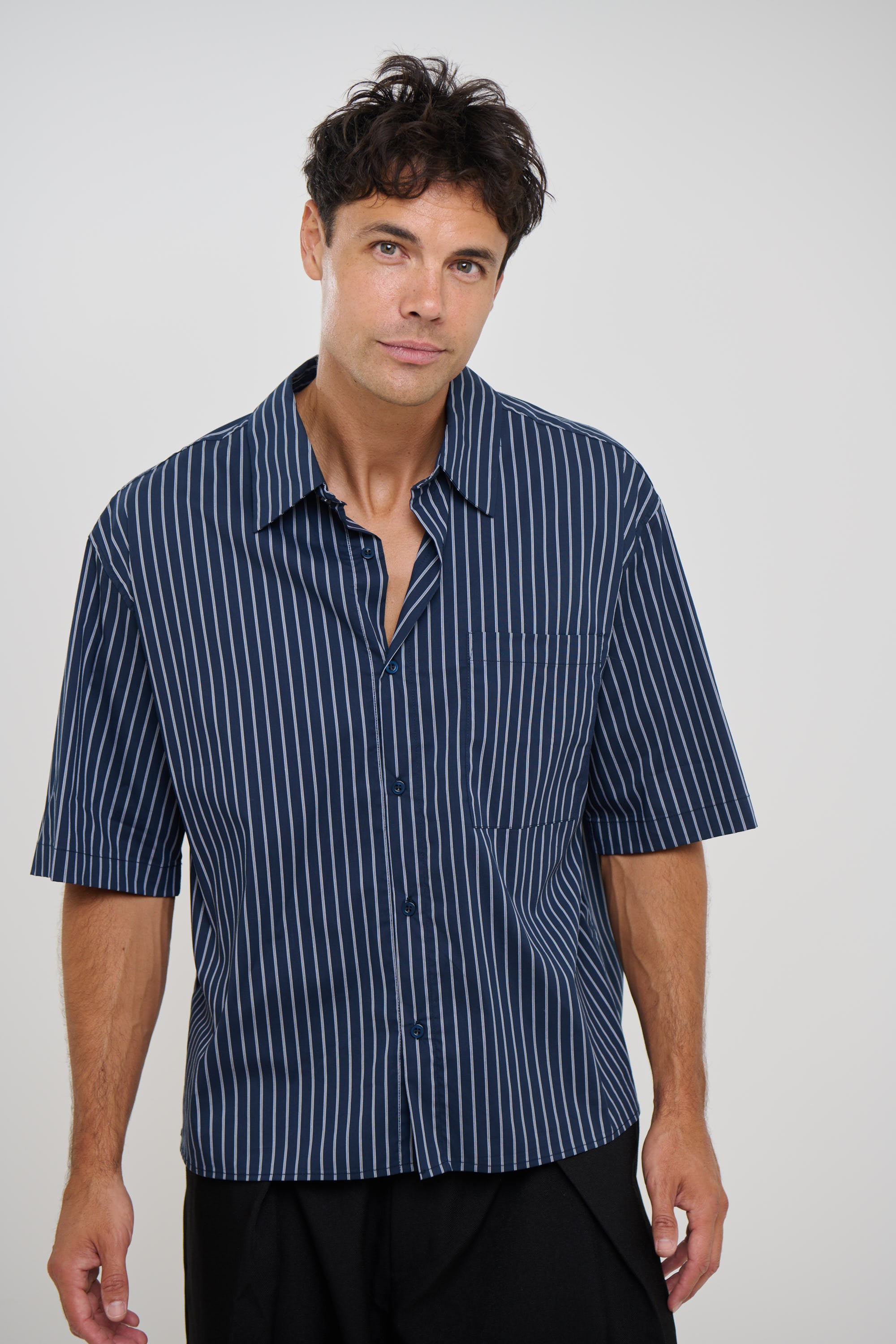 NTH Box Shirt Navy