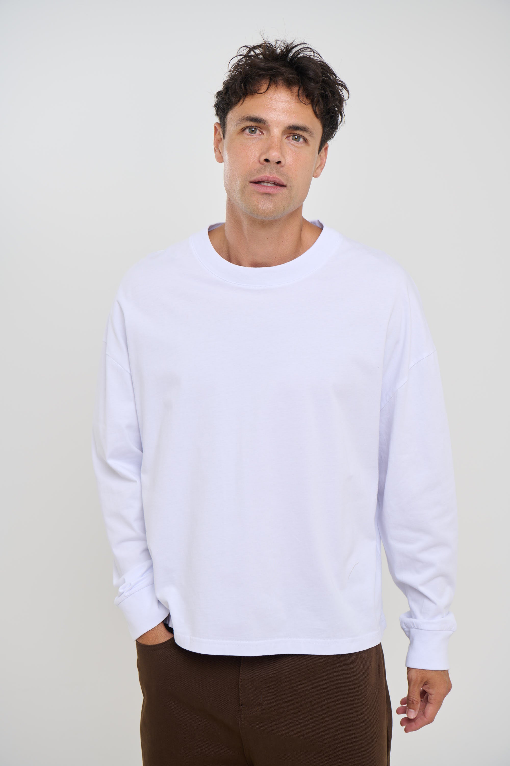 Cotton Long Sleeve White
