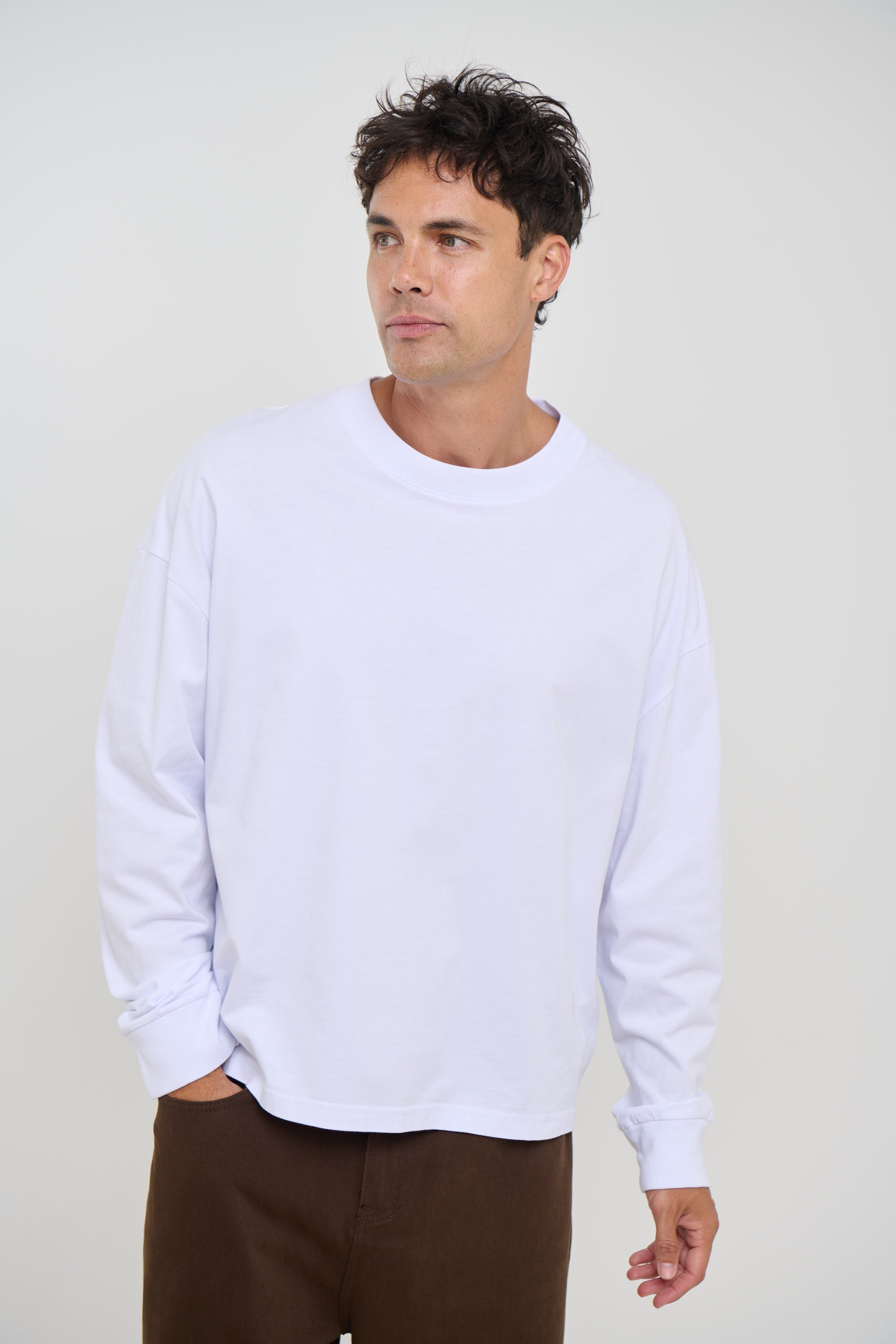 Cotton Long Sleeve White