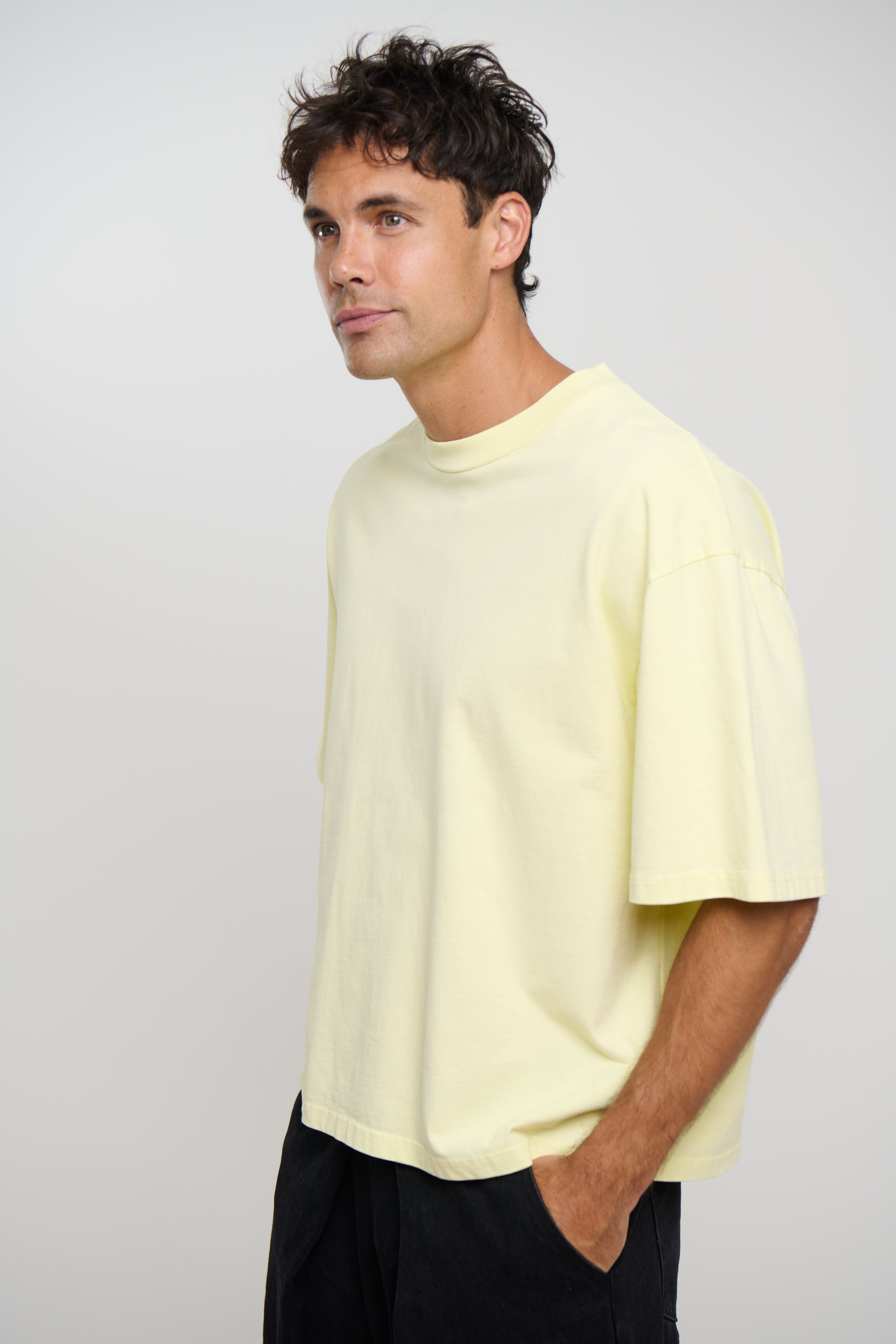 Emmett Box Tee Lemon