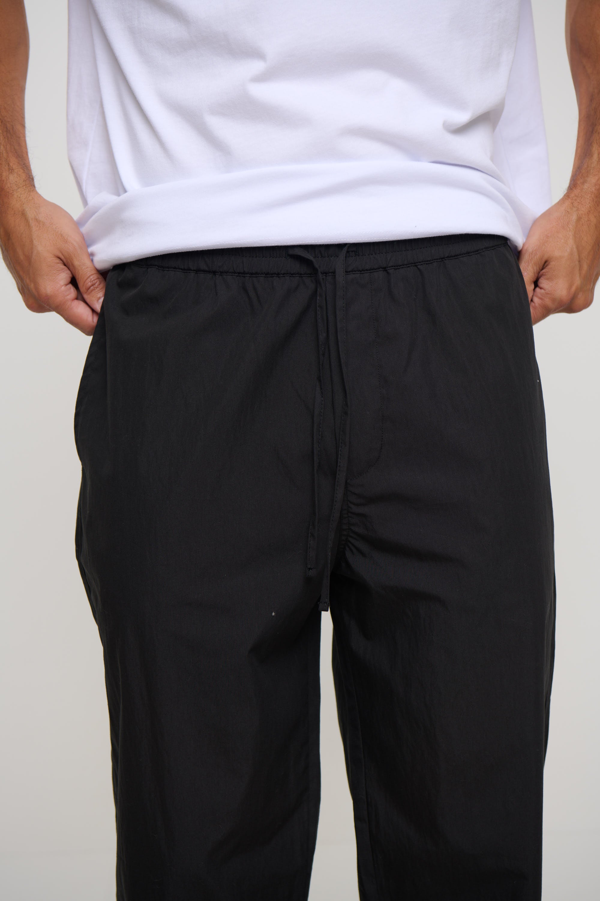 Cal Straight Cotton Pant Black