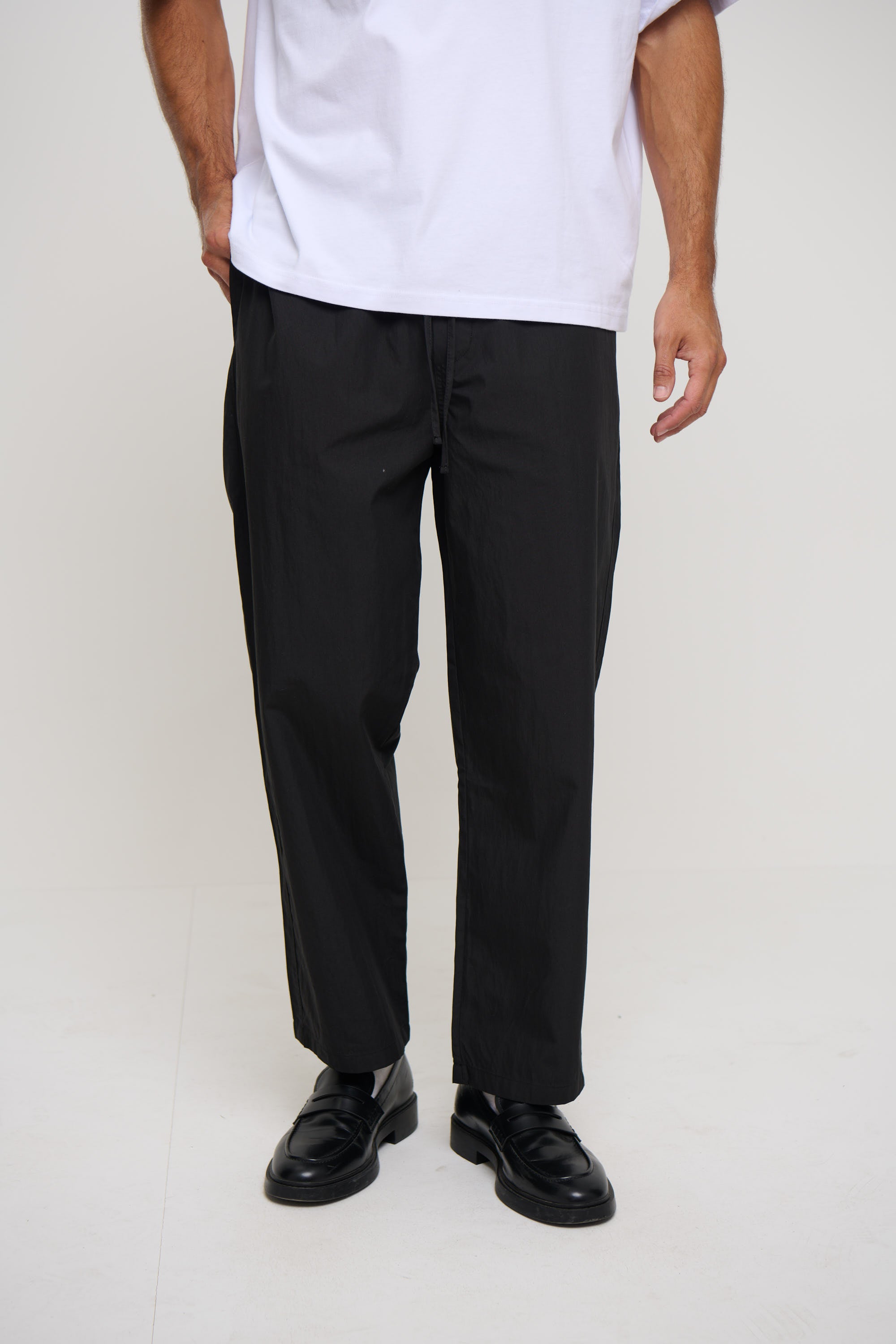 Cal Straight Cotton Pant Black