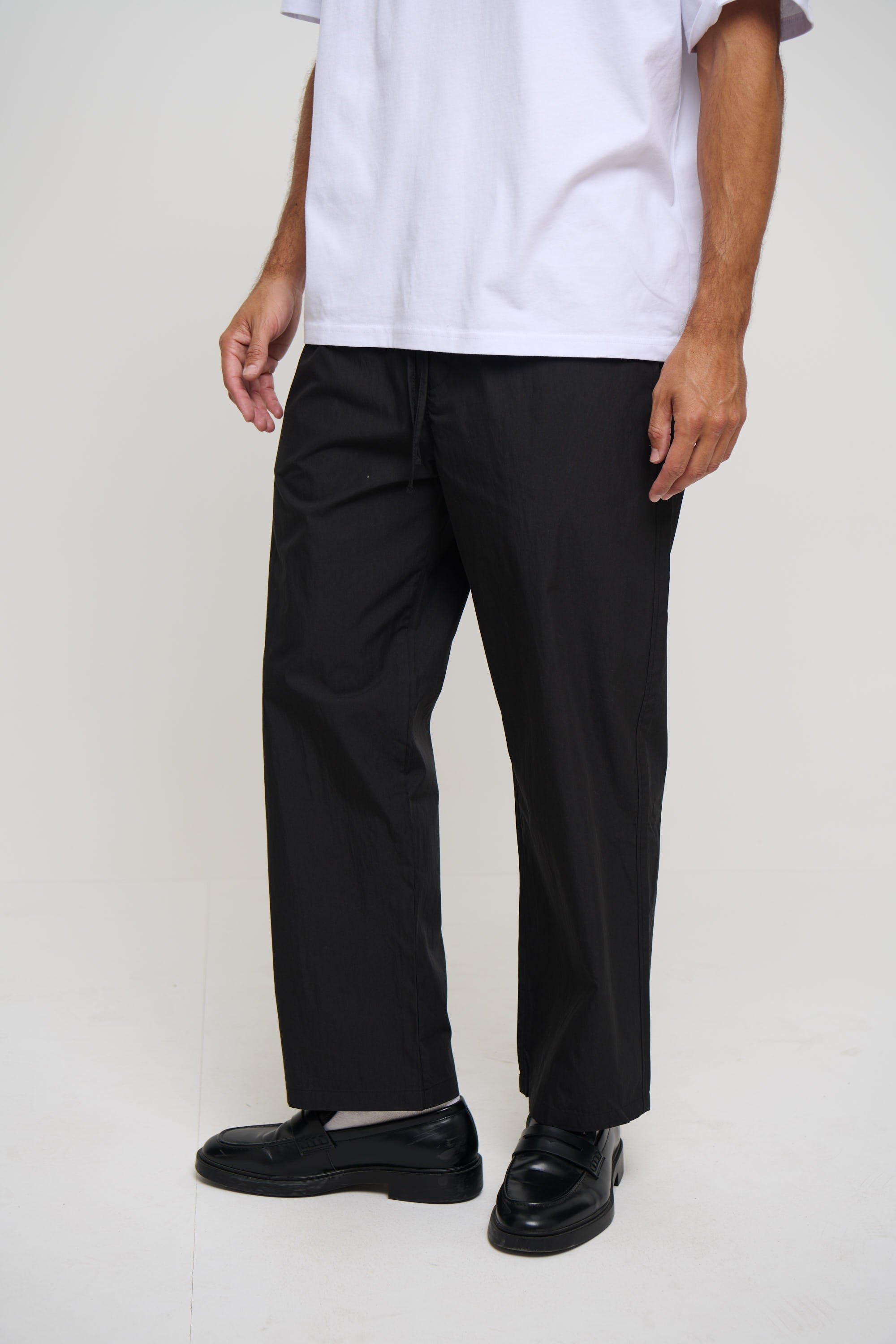 Cal Straight Cotton Pant Black