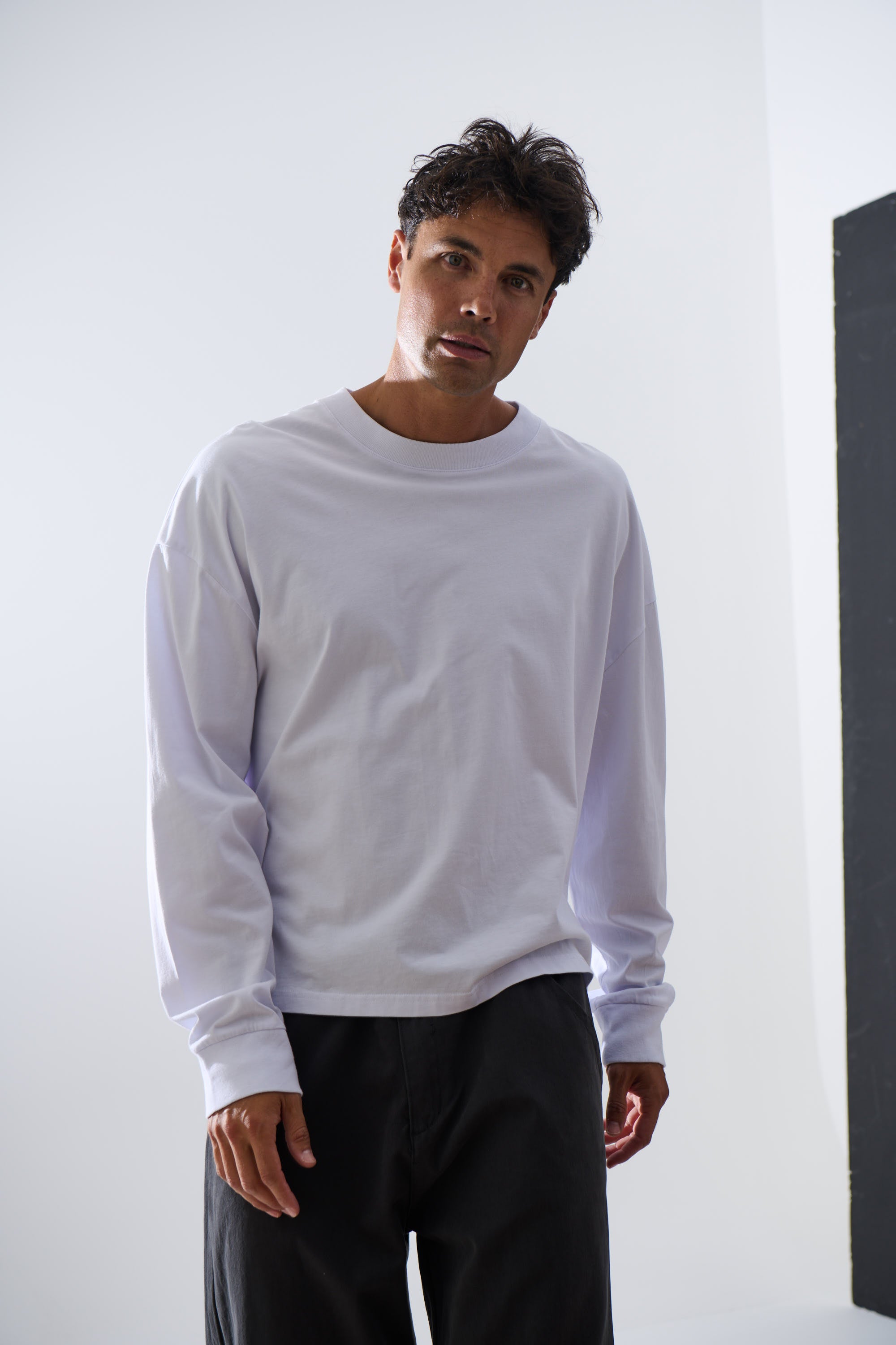 Cotton Long Sleeve White