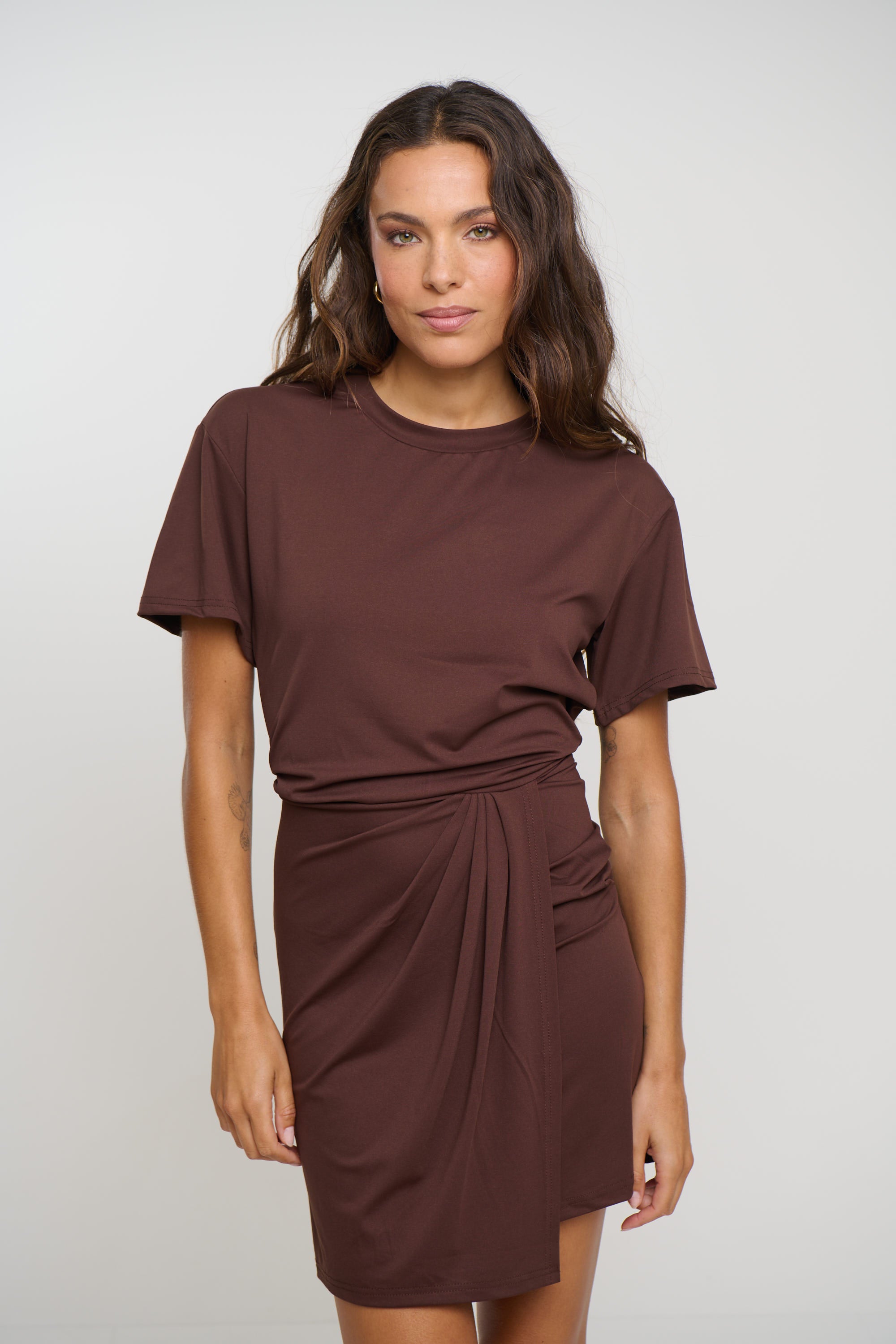 Jodie Mini Dress Chocolate
