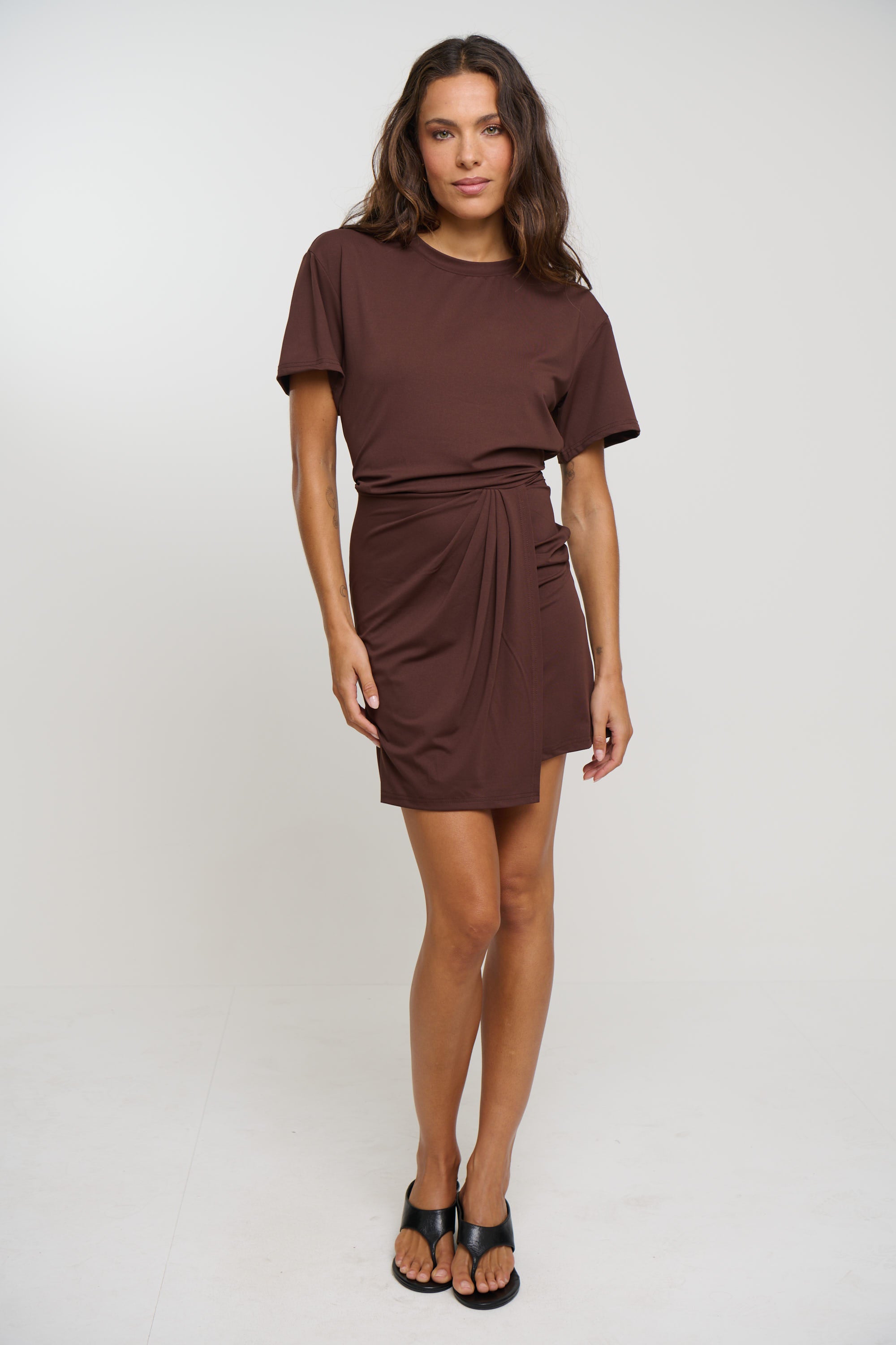 Jodie Mini Dress Chocolate