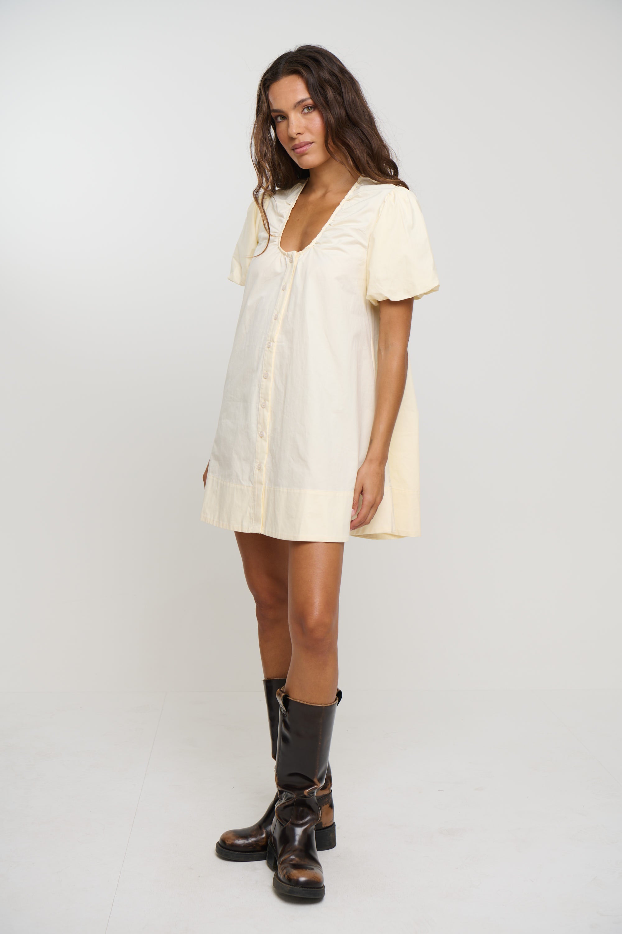 Oaks Mini Dress Butter