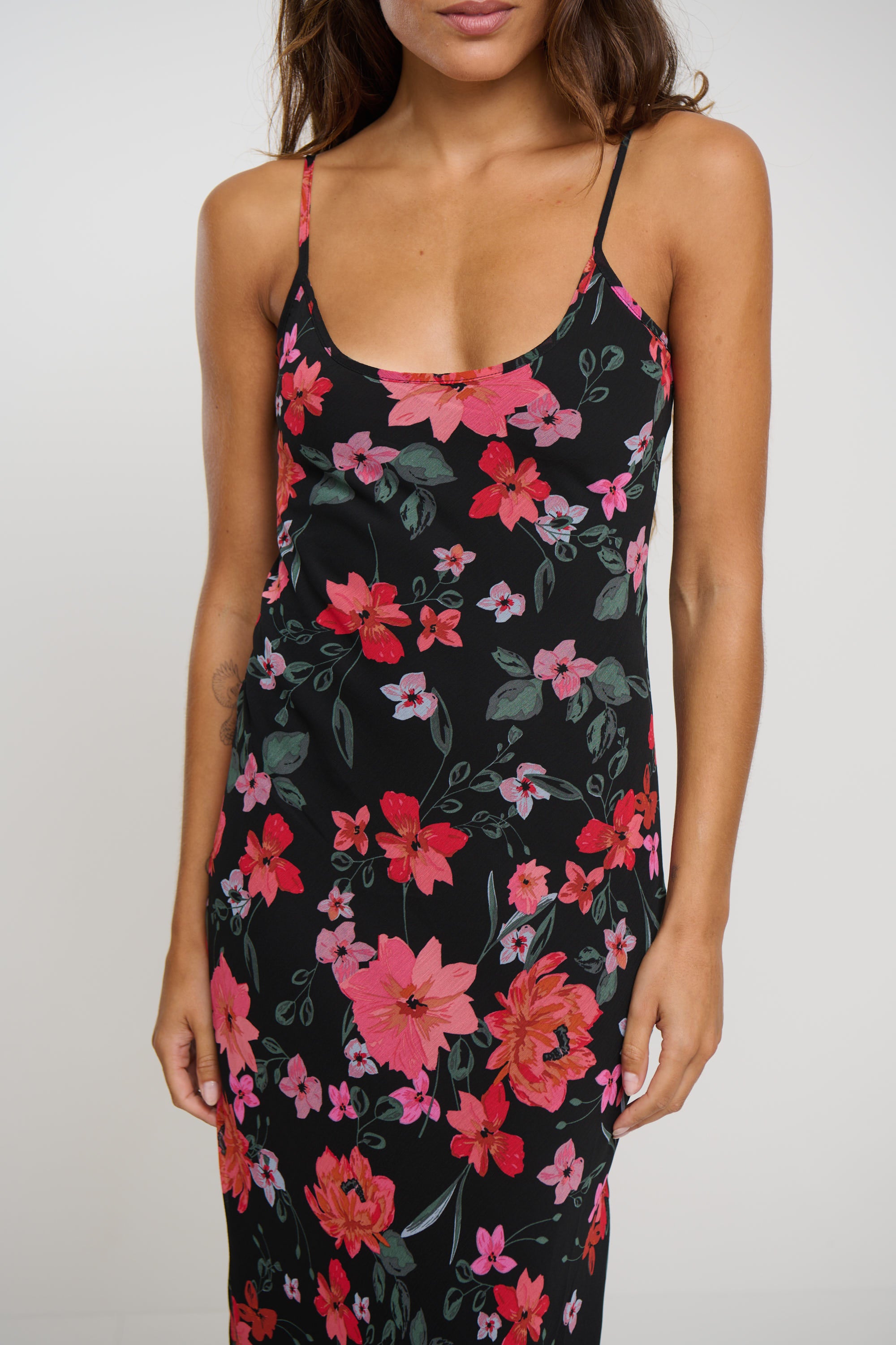 Rhea Maxi Dress Black Floral