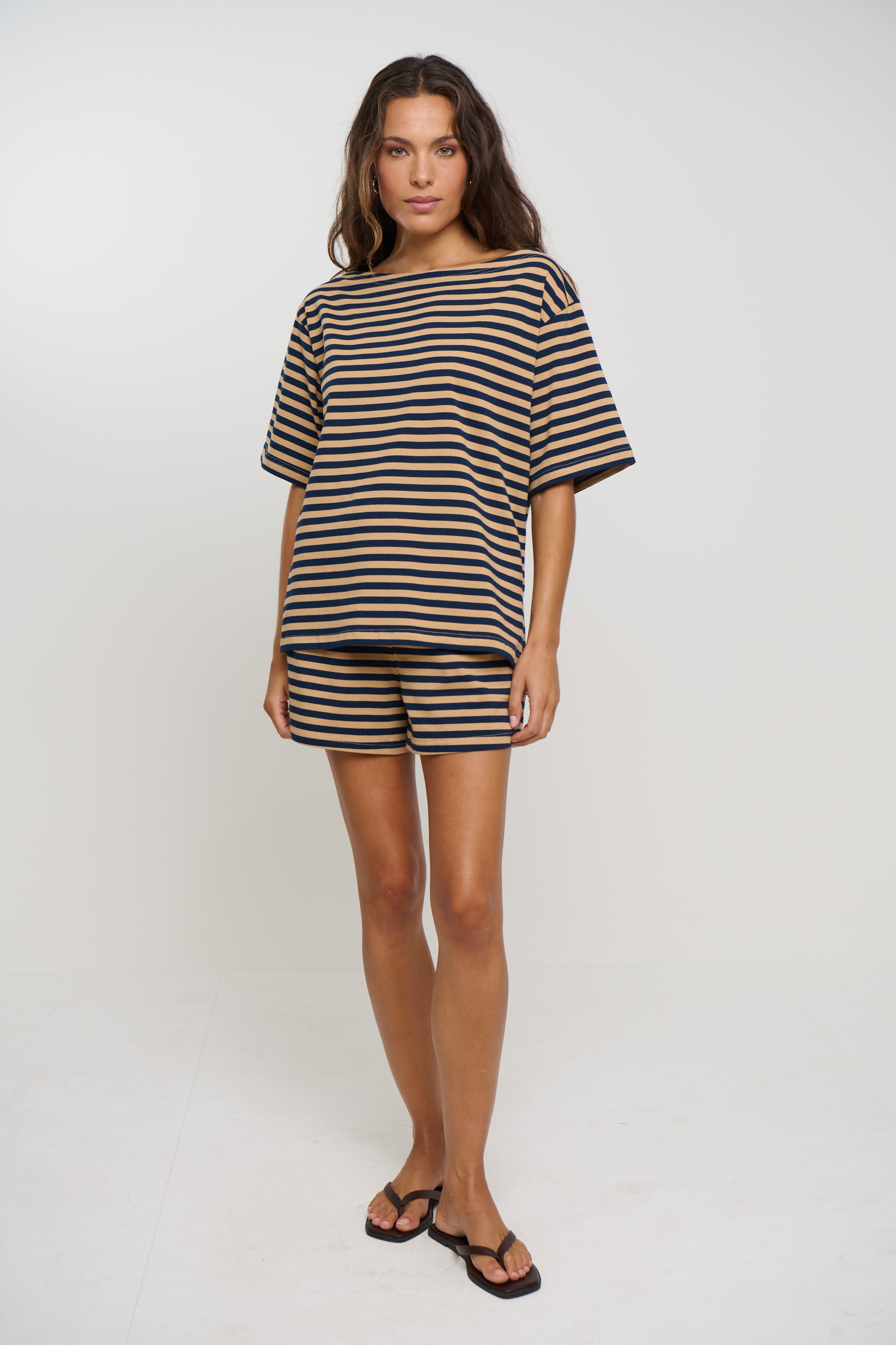 Zena Short Sand Stripe