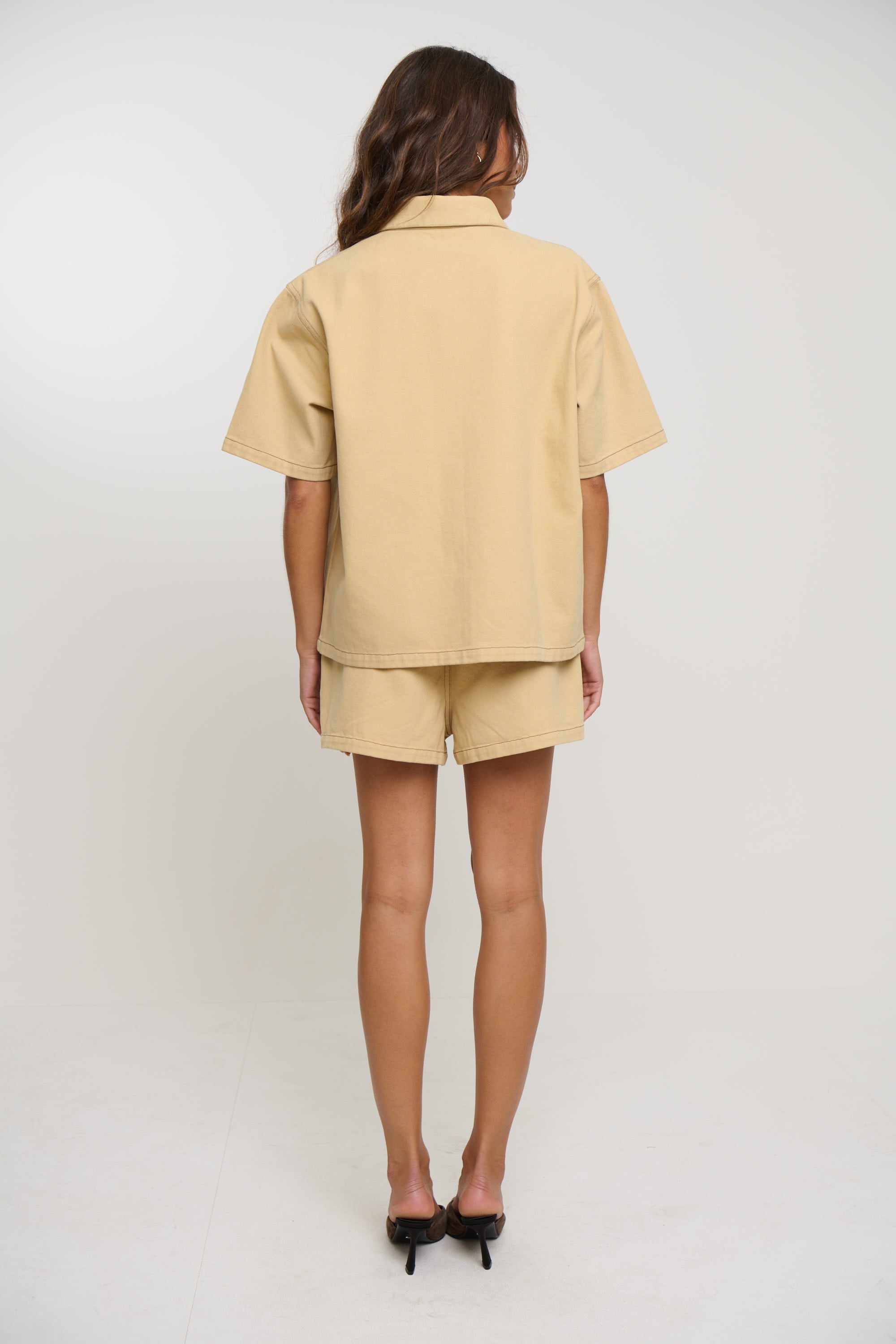 Delaney Denim Set Sand