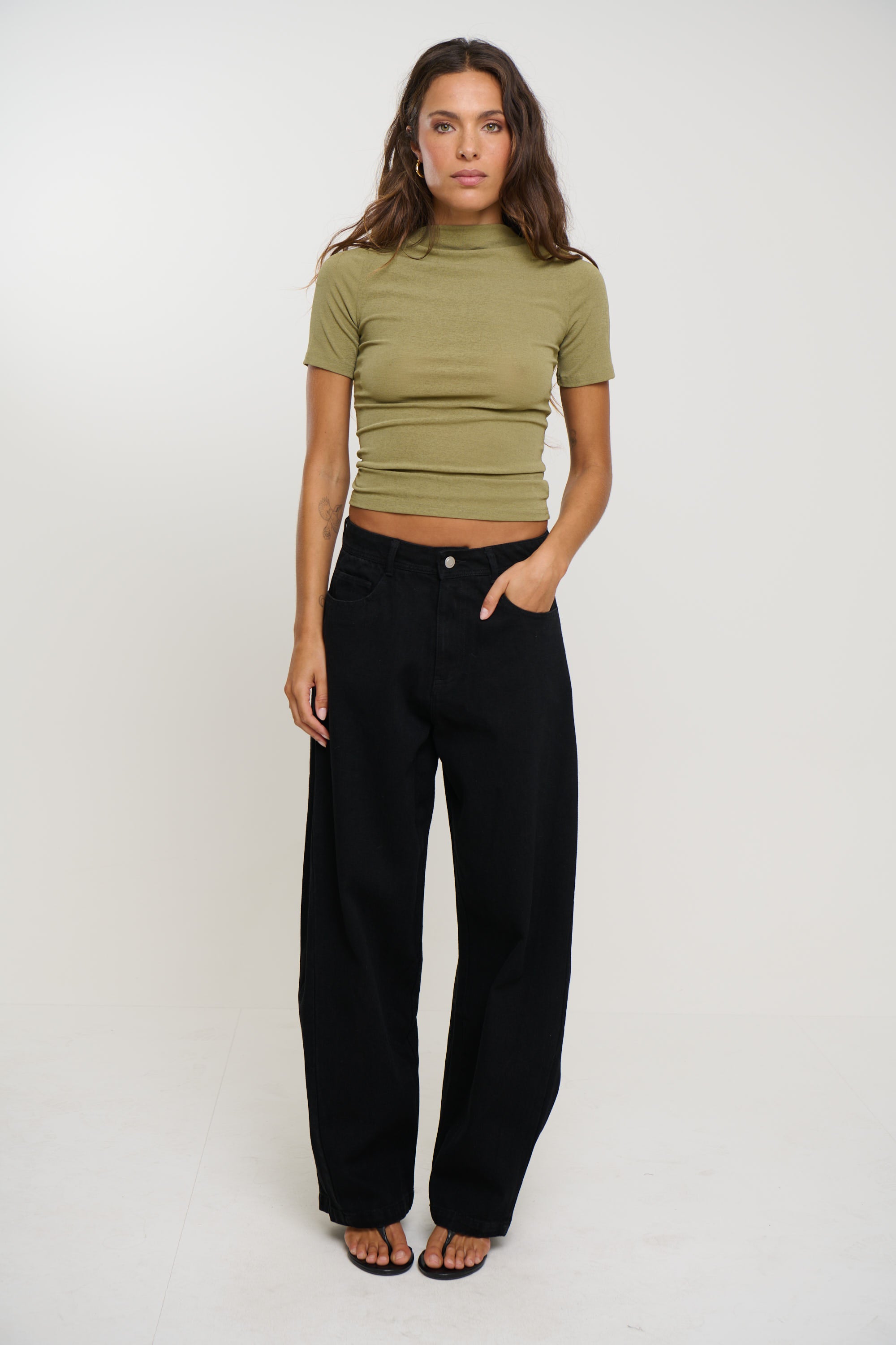 Katya Short Sleeve Olive